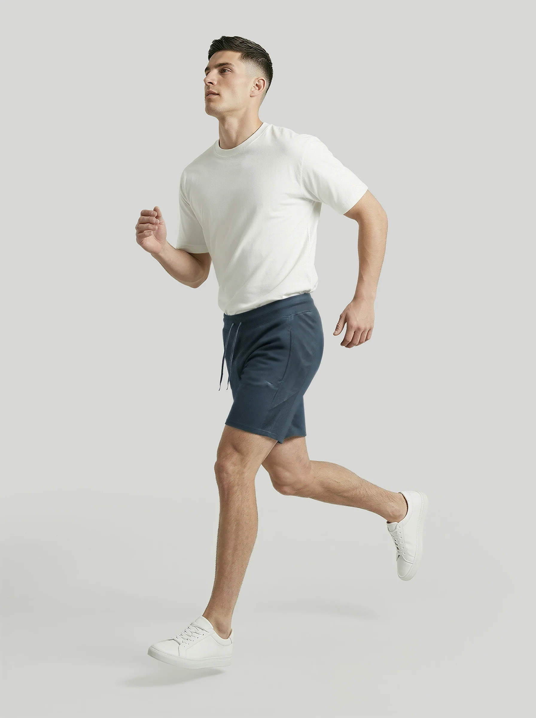 Men Solid Slim Fit Cricket Shorts with TECHNO DRY - Image 5