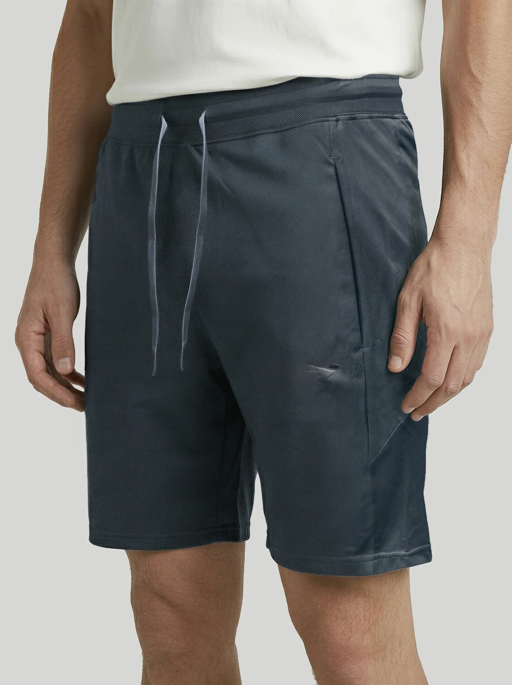Men Solid Slim Fit Cricket Shorts with TECHNO DRY - Image 6