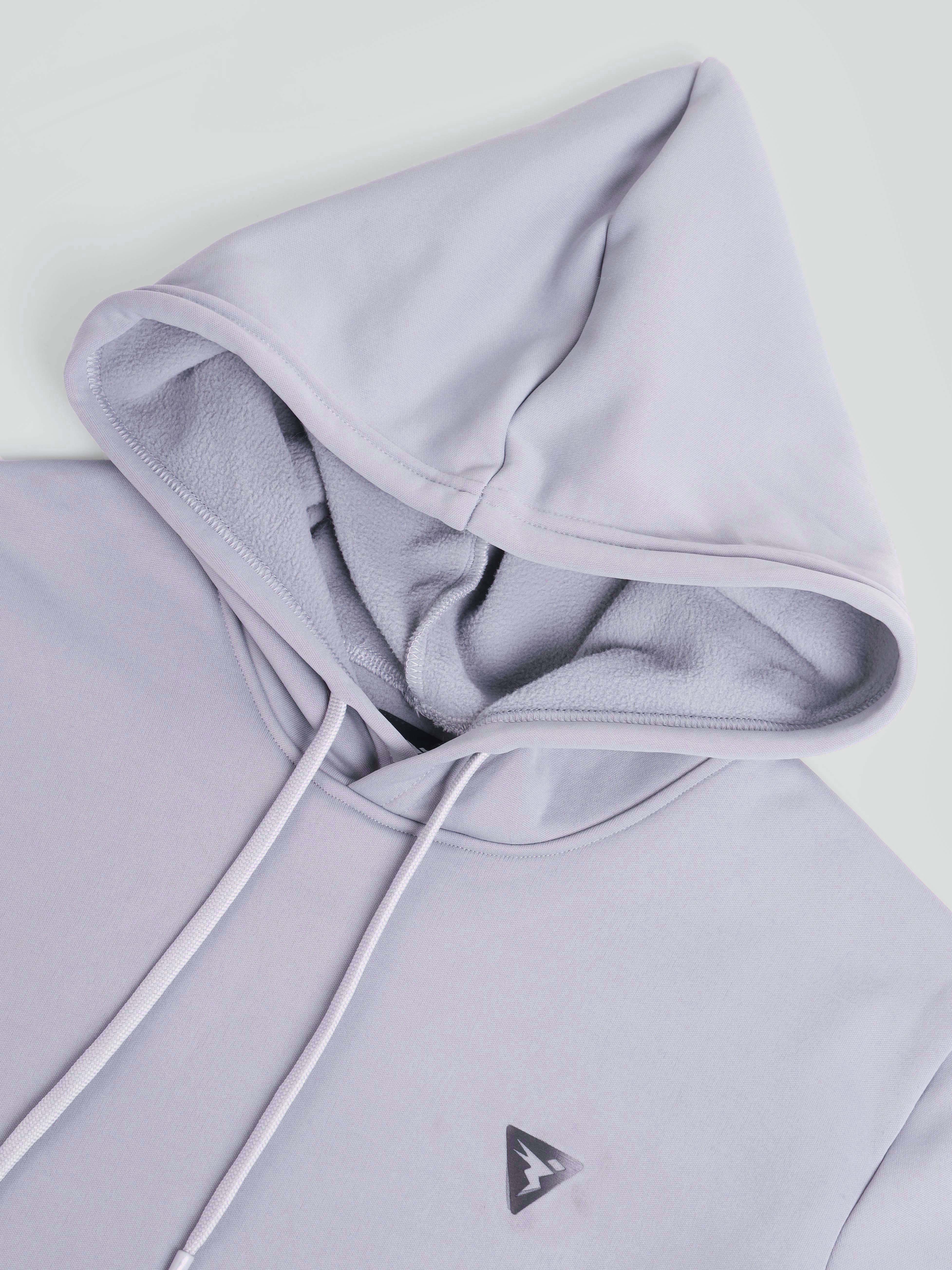 Men Solid Slim Fit Hooded Sweatshirt  with TECHNO DRY - Image 5