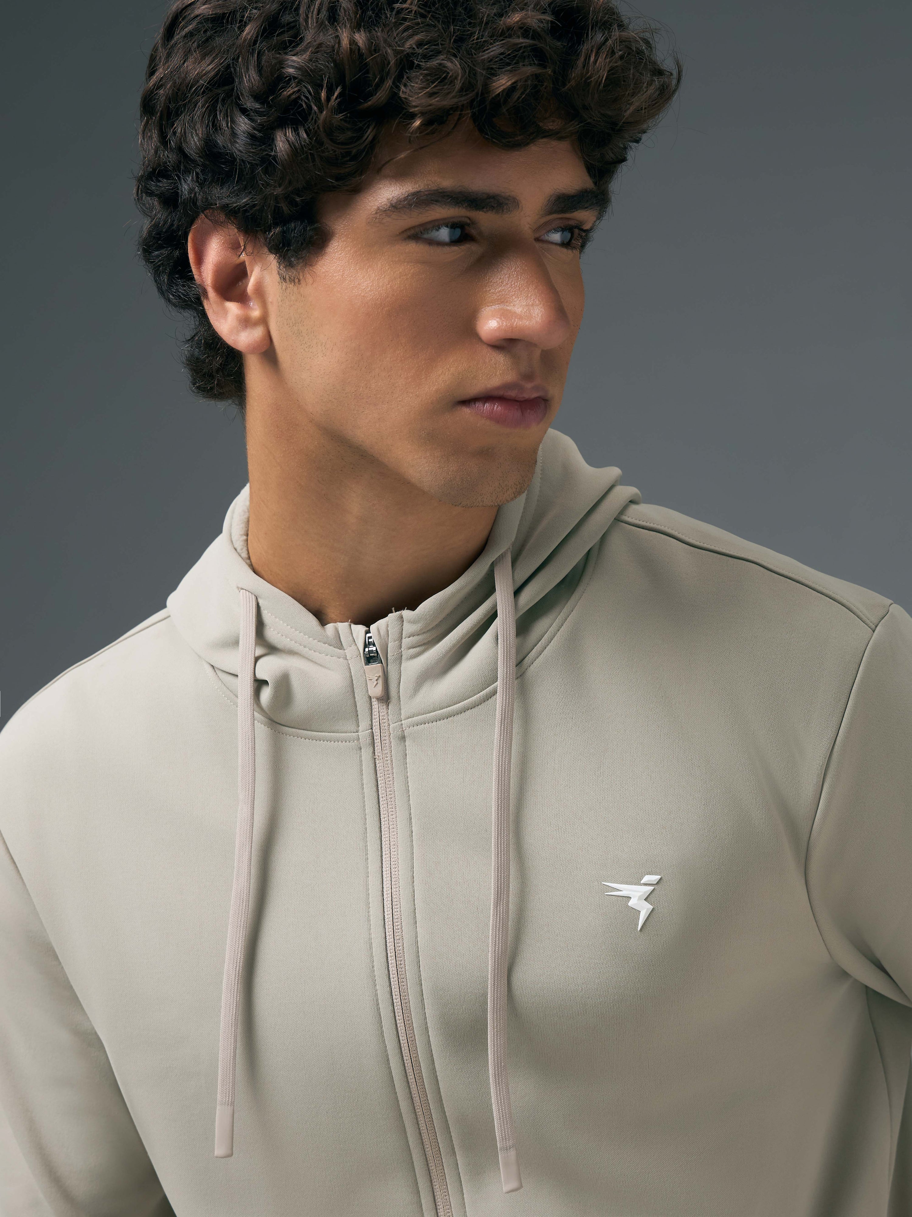 Men Solid Slim Fit Hooded Jacket with TECHNOWARM+ - Image 6