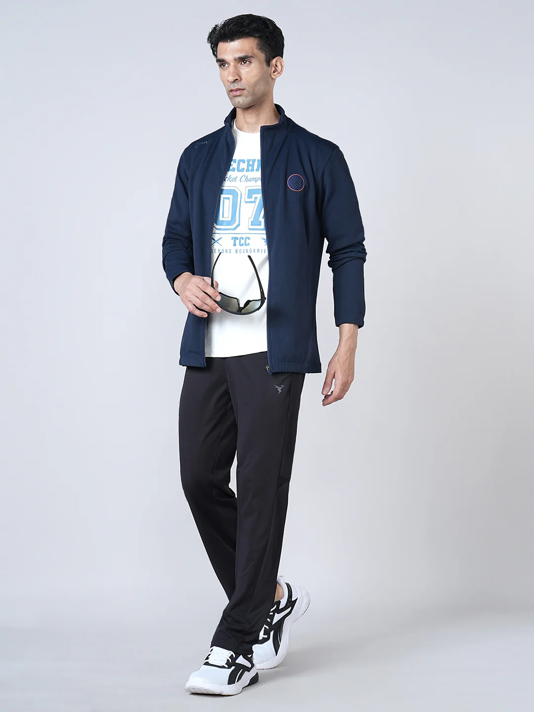 Men Solid Slim Fit Mock Neck Jacket with ELASTO PLUS - Image 5