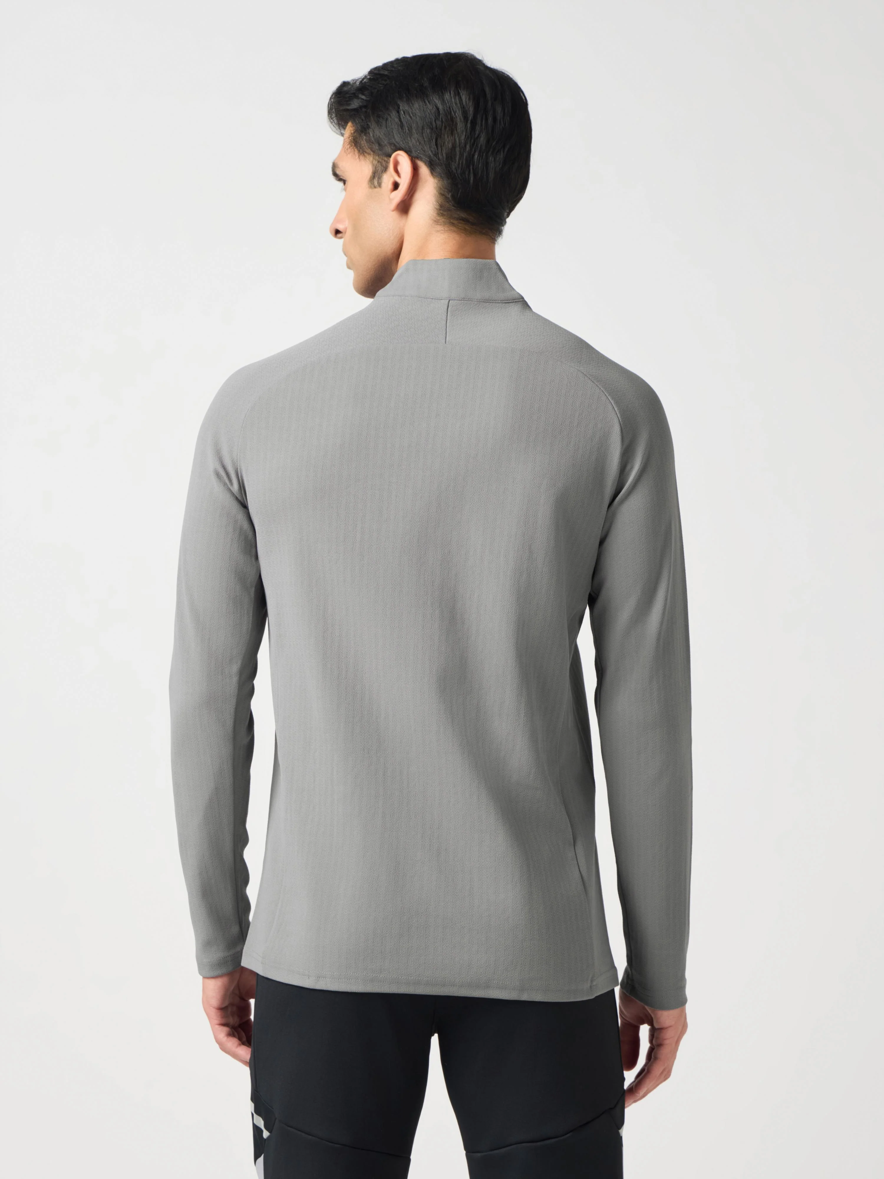 Men Solid Slim Fit Mock Neck Sports T-shirt with ELASTO PLUS - Image 3