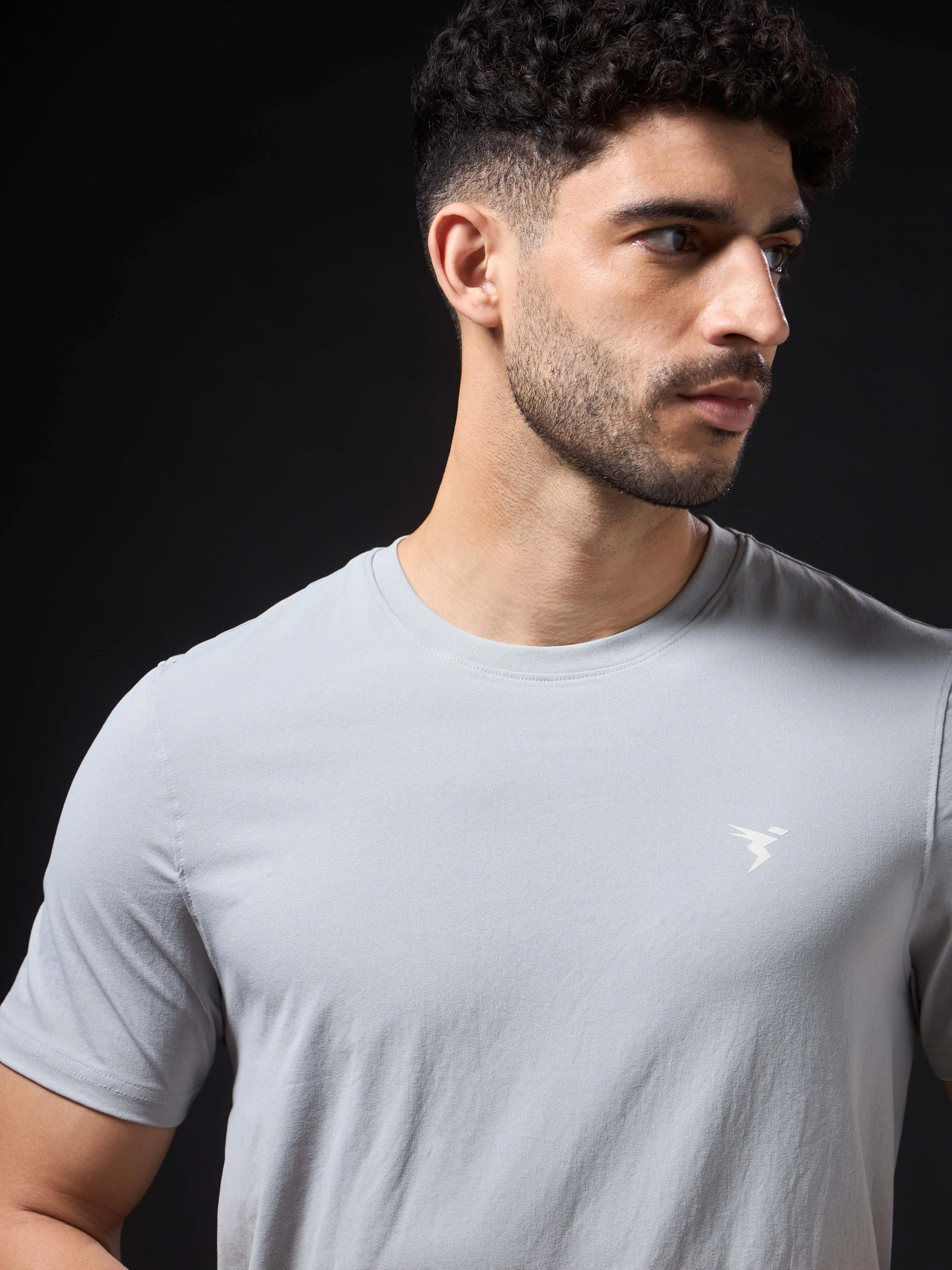 Men Solid Slim Fit pack of 2 Crew Neck T-shirt with COTFLEX - Image 5