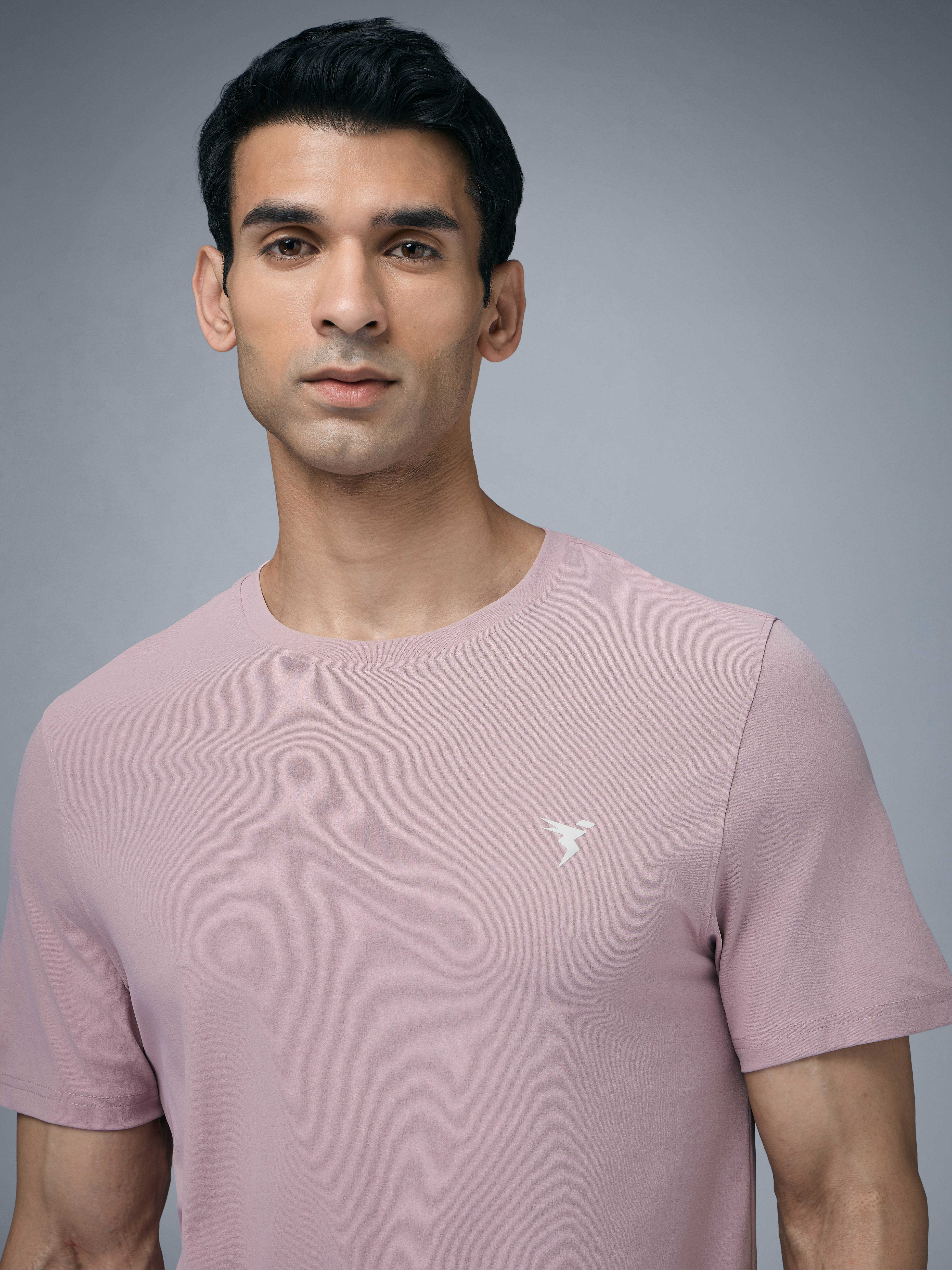 Men Solid Slim Fit pack of 2 Crew Neck T-shirt with COTFLEX - Image 7