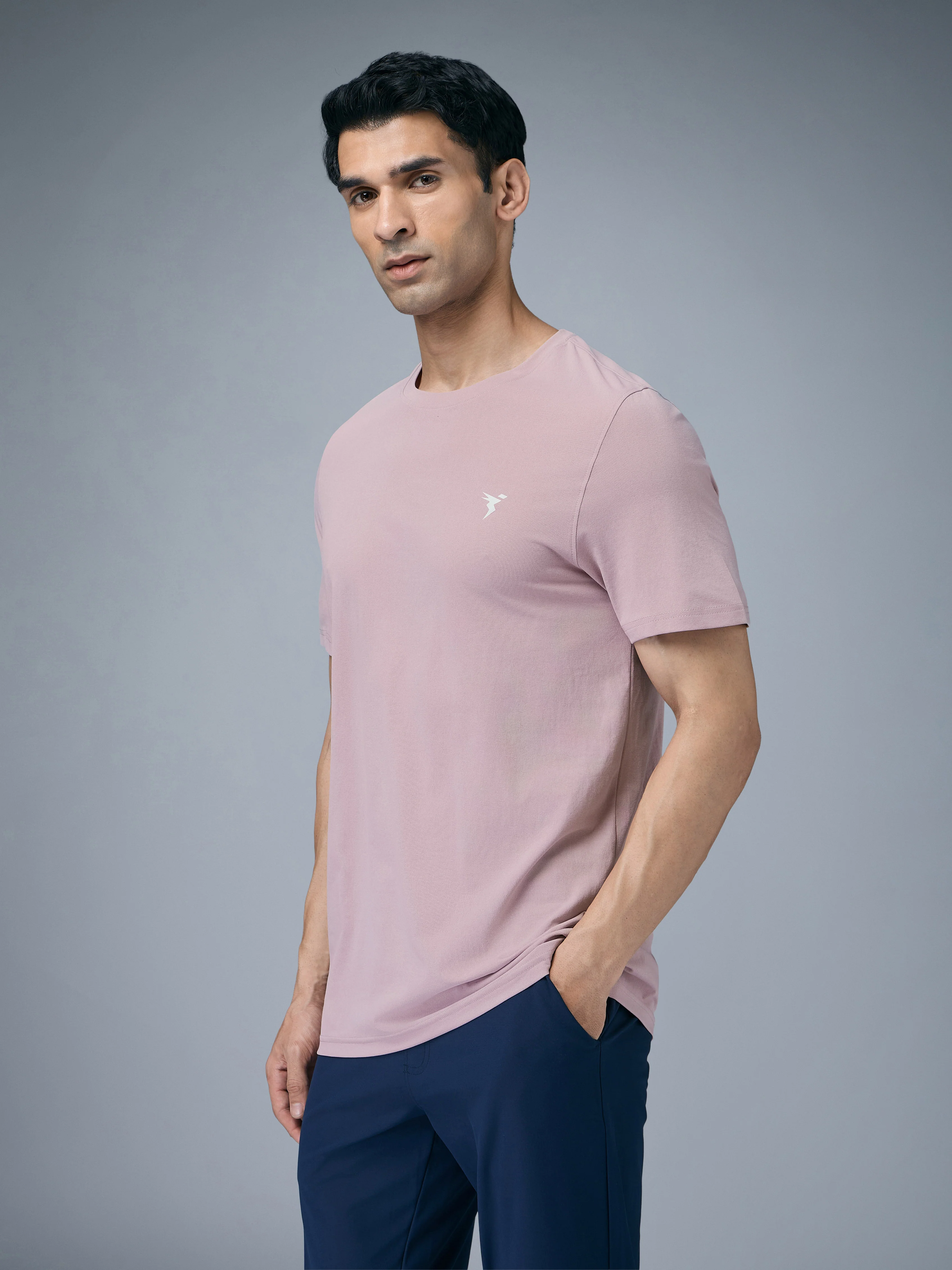 Men Solid Slim Fit pack of 3 Crew Neck T-shirt with COTFLEX - Image 5