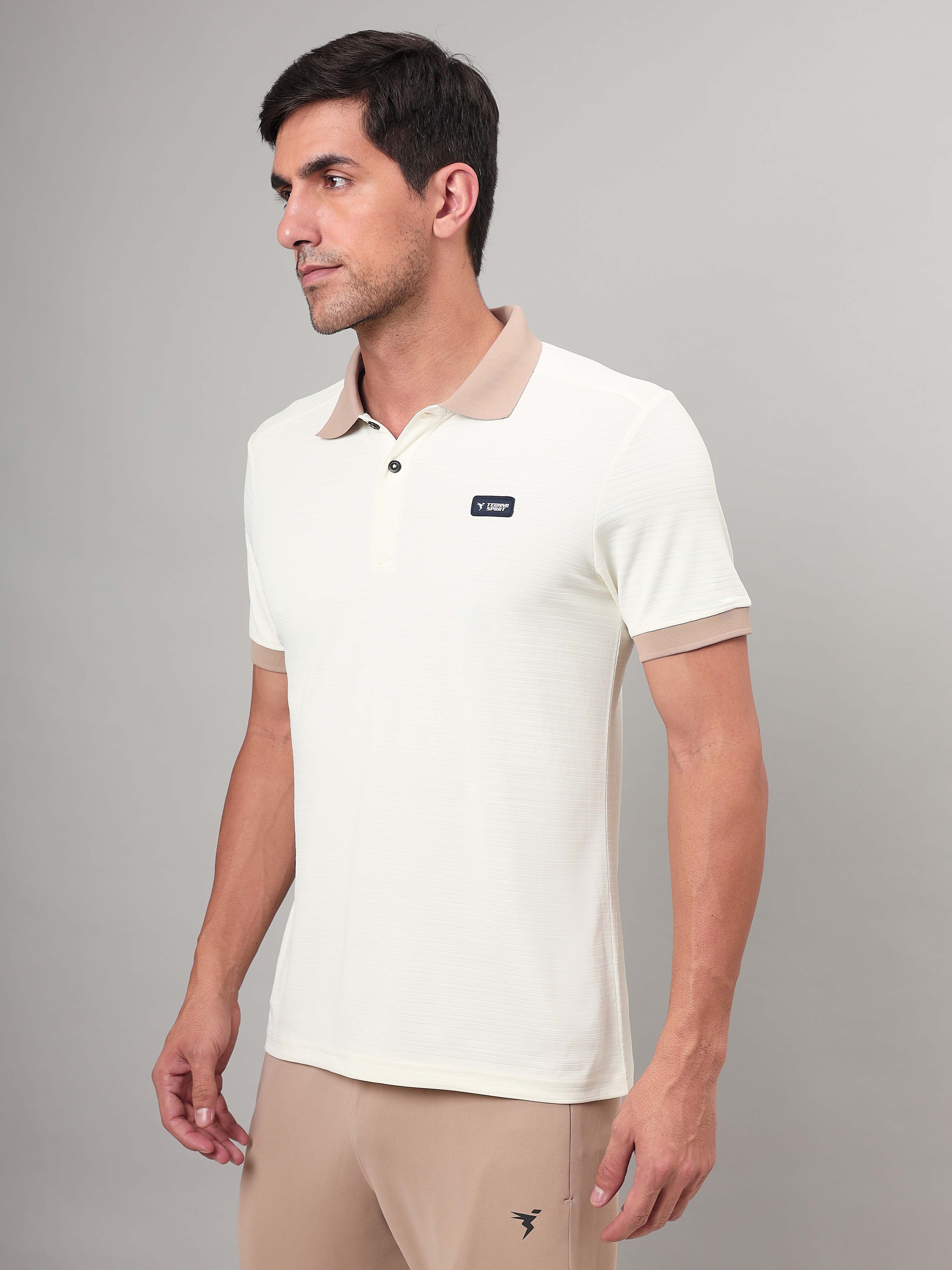 Men Solid Slim Fit Polo Sports T-shirt with MATPIQ (Pack of 2) - Image 4