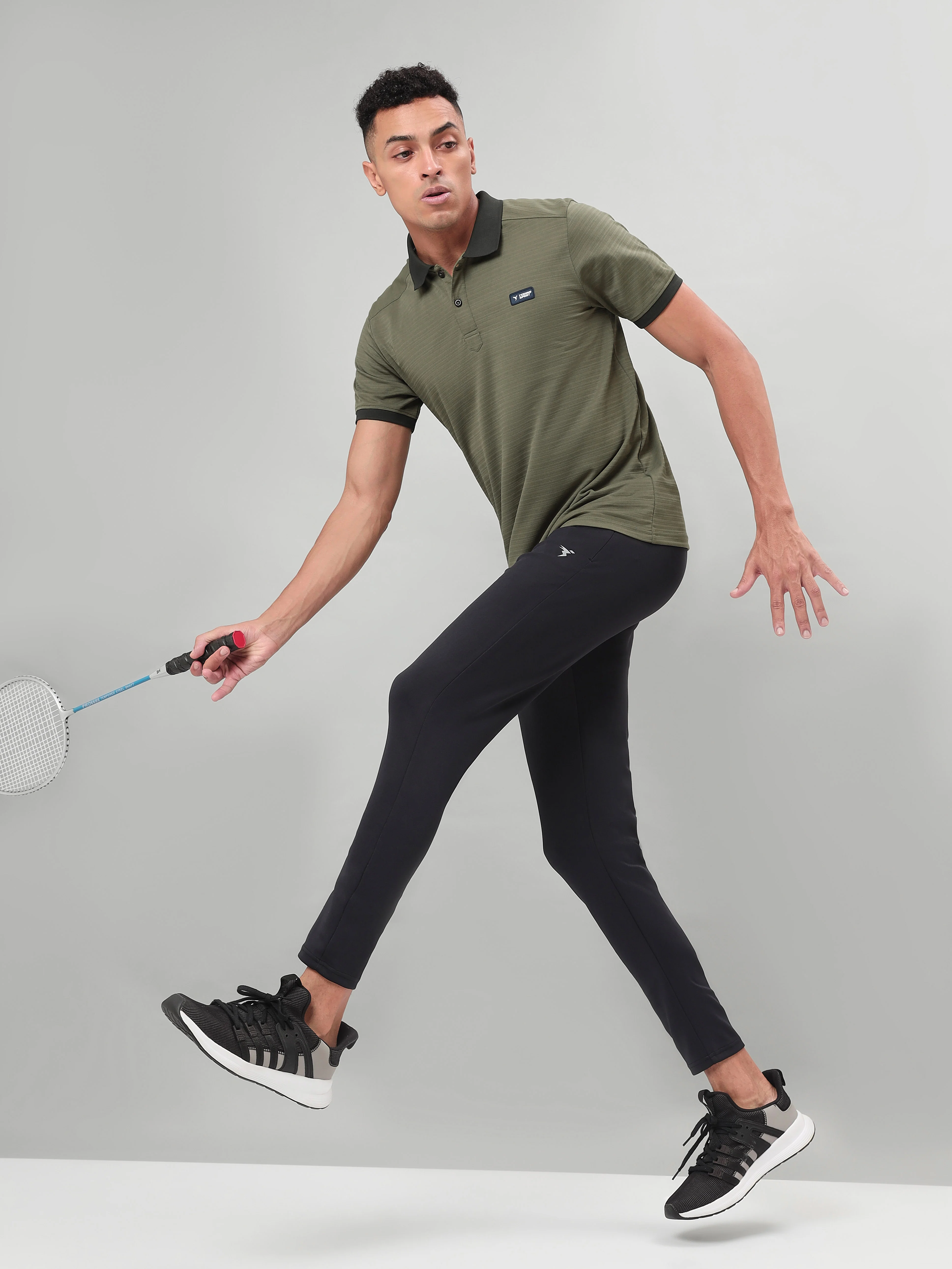 Men Solid Slim Fit Polo Sports T-shirt with MATPIQ (Pack of 2) - Image 5