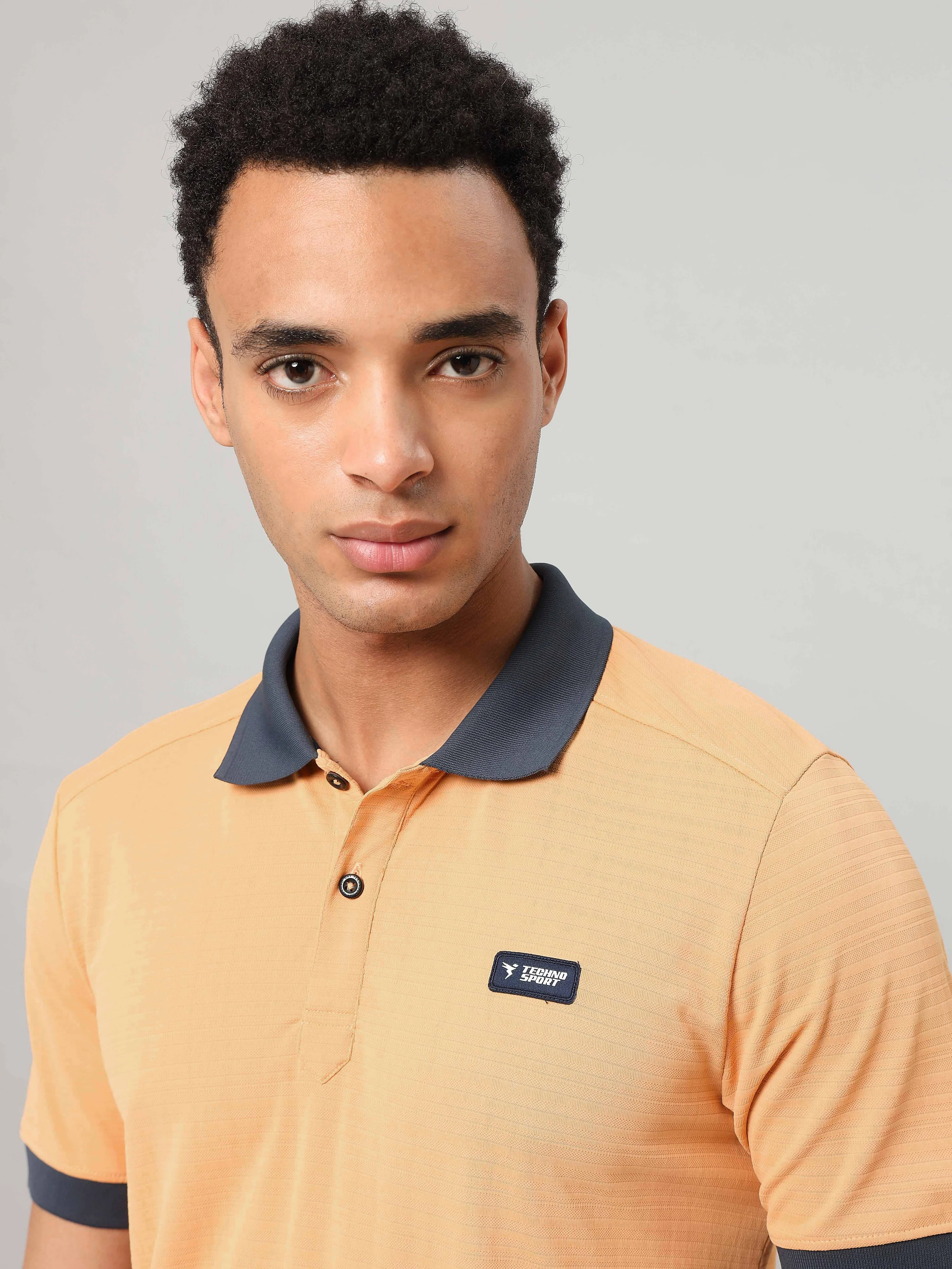 Men Solid Slim Fit Polo Sports T-shirt with MATPIQ (Pack of 2) - Image 5