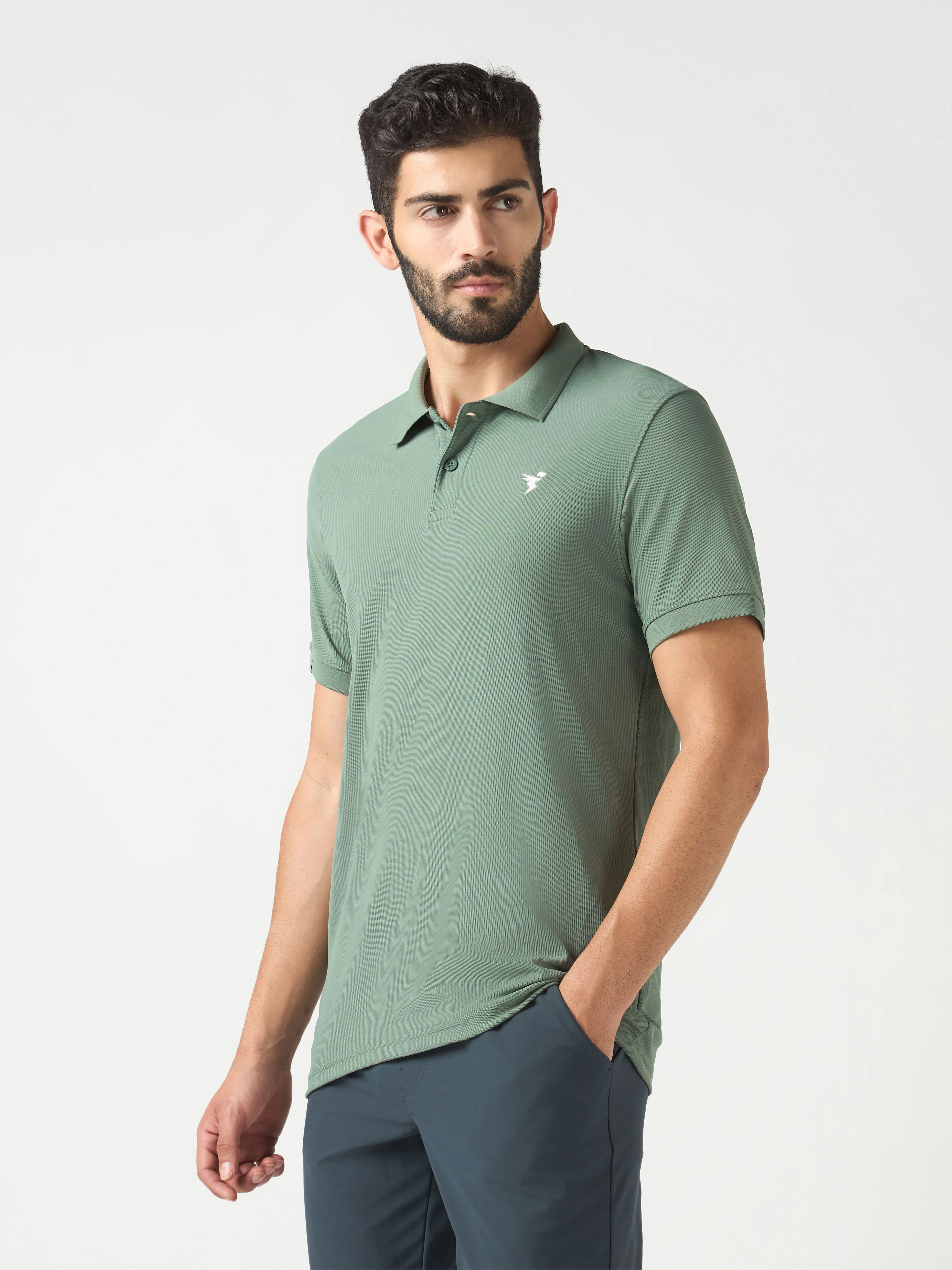 Men Solid Slim Fit Polo T-shirt  pack of 3 with MATPIQ - Image 4