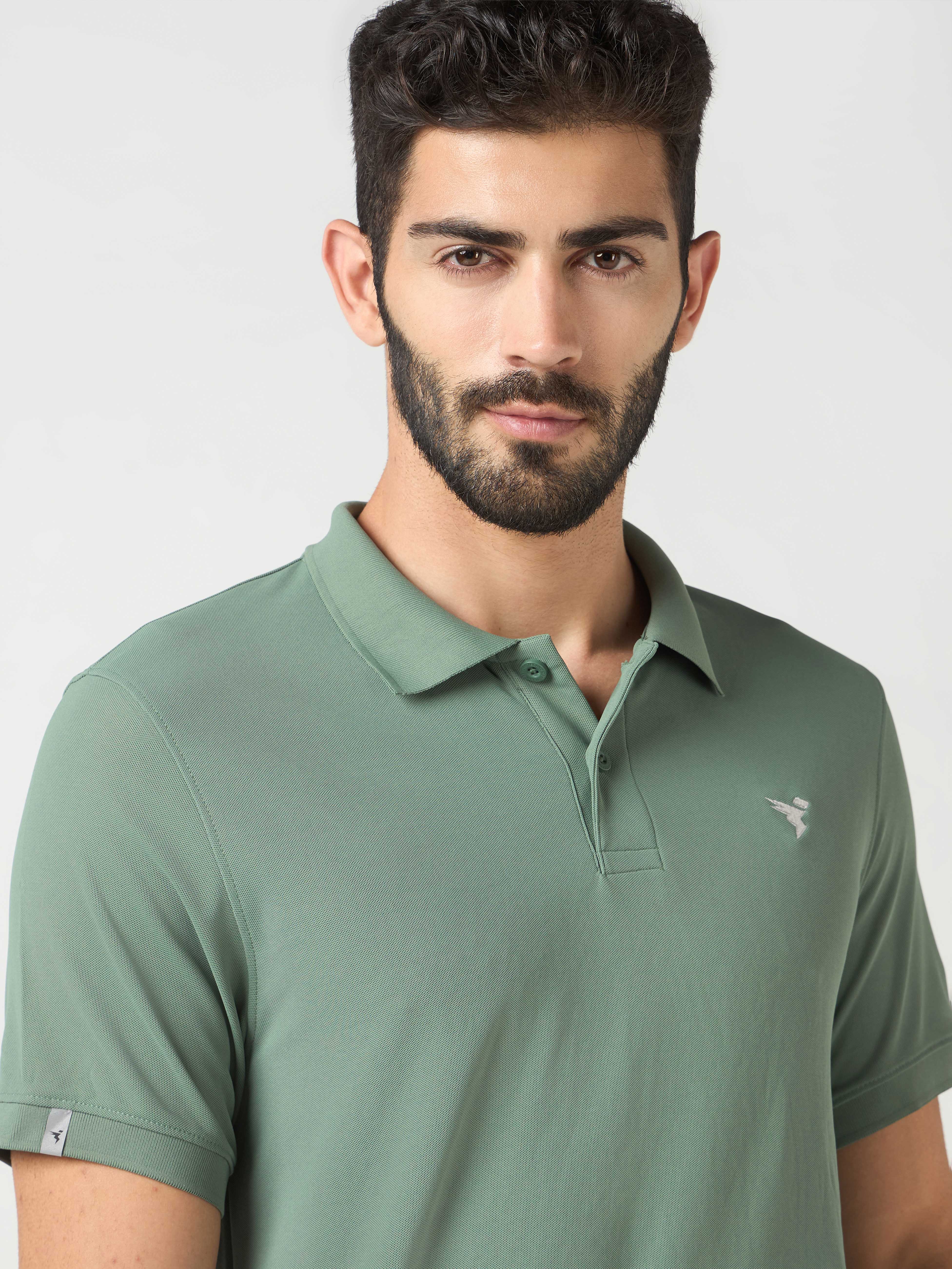 Men Solid Slim Fit Polo T-shirt  pack of 3 with MATPIQ - Image 6