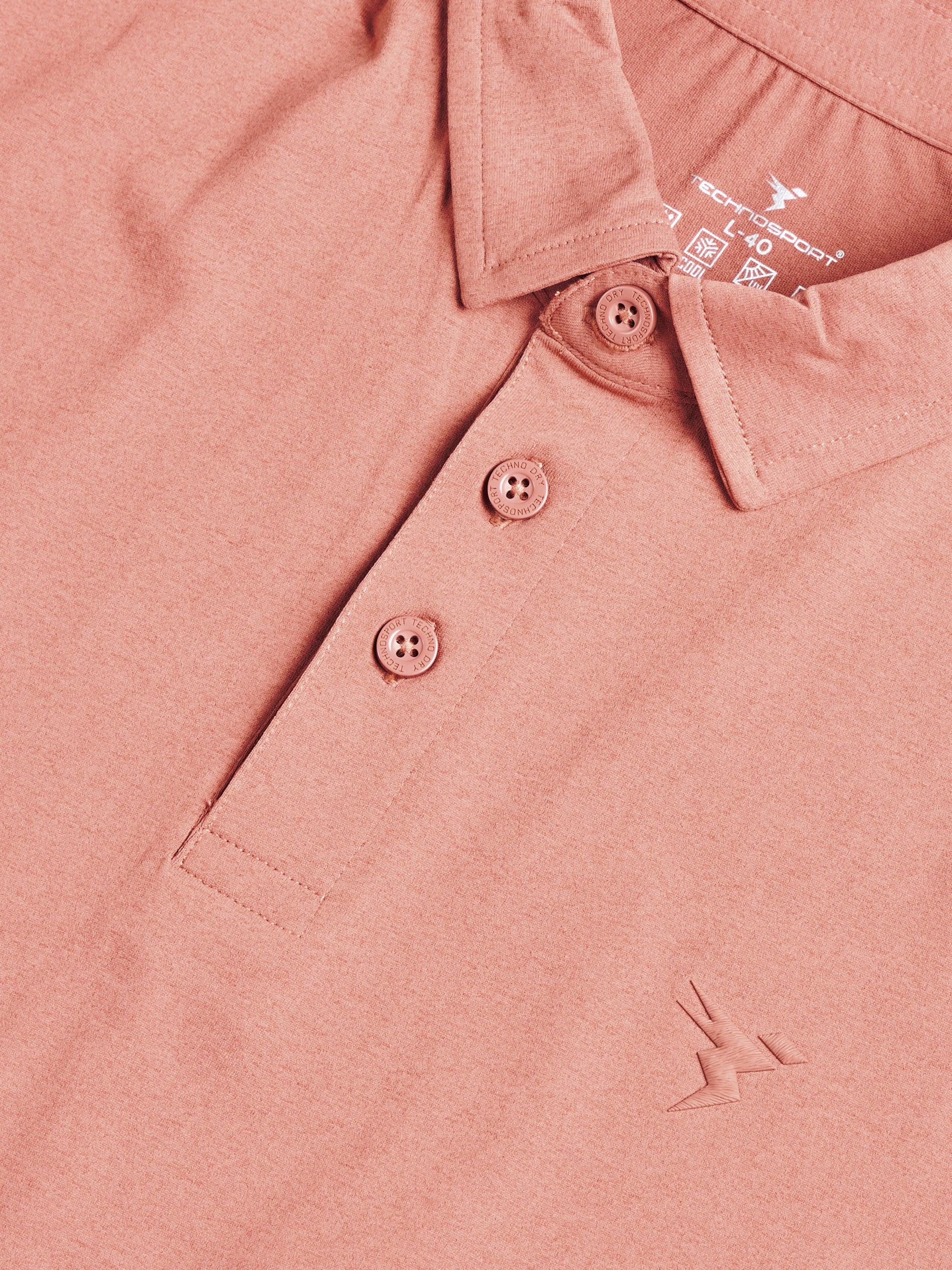 Men Solid Slim Fit Polo T-shirt with COTFLEX - Image 6
