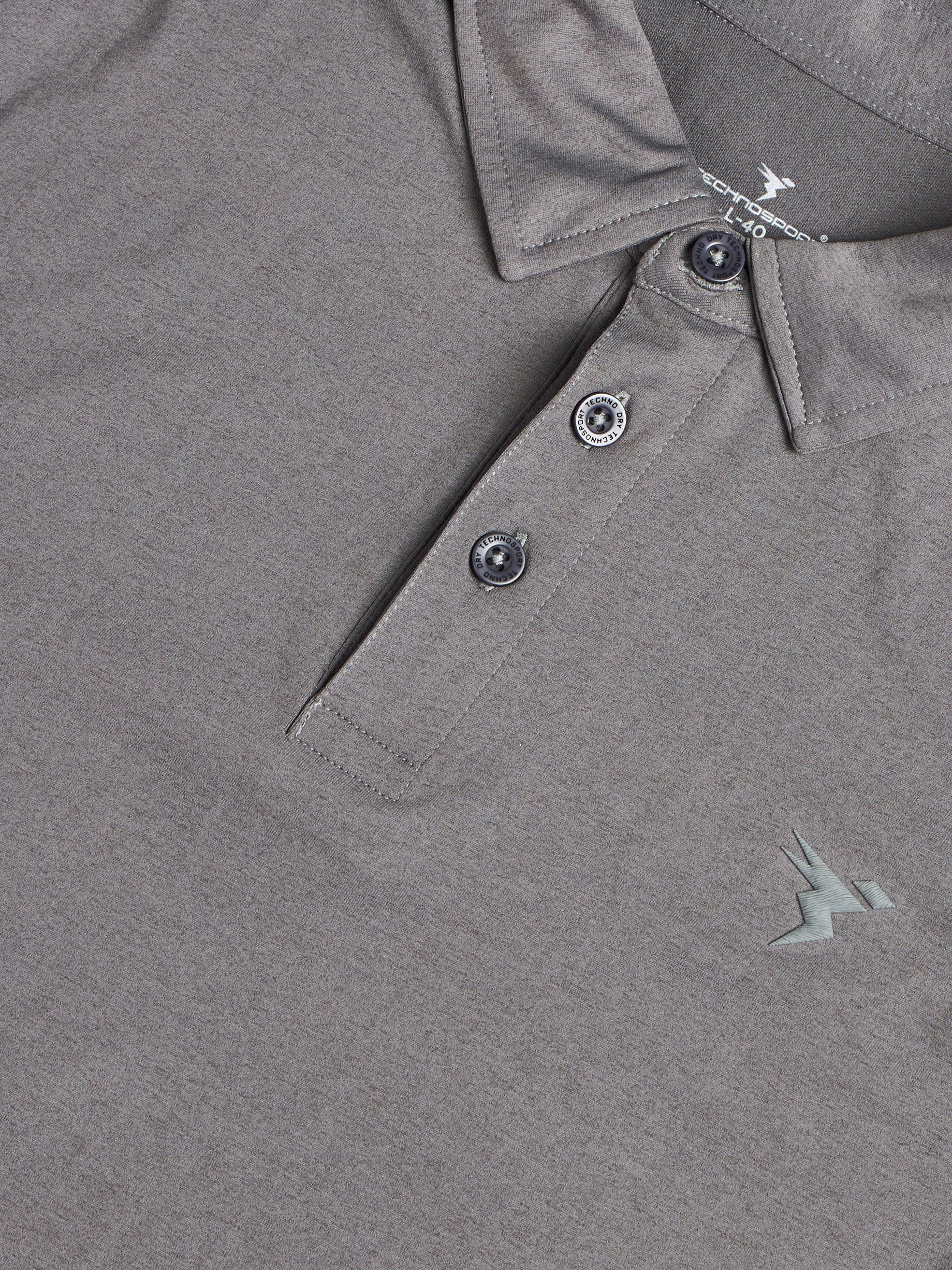 Men Solid Slim Fit Polo T-shirt with COTFLEX - Image 7