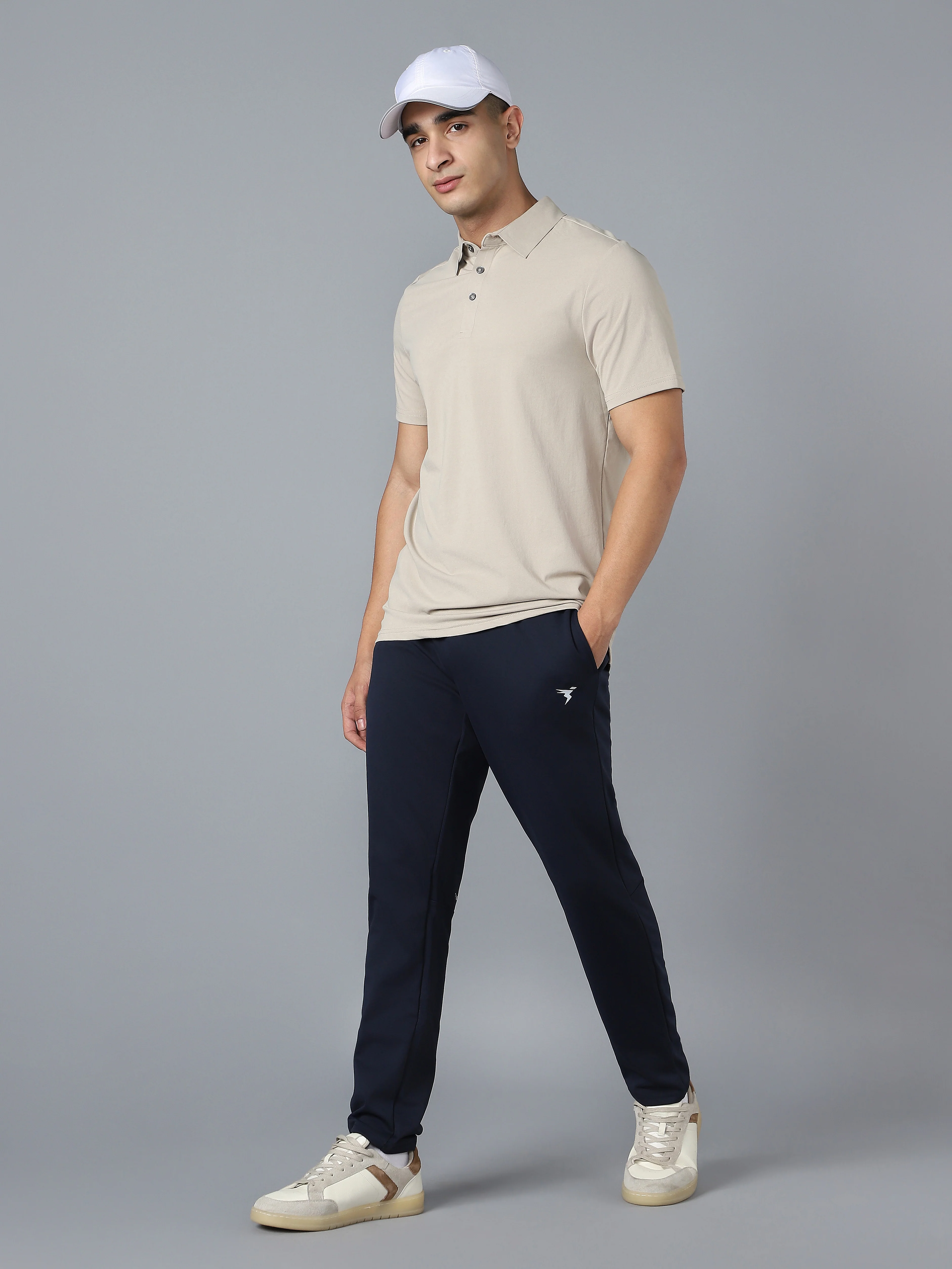 Men Solid Slim Fit Polo T-shirt with COTFLEX - Image 5