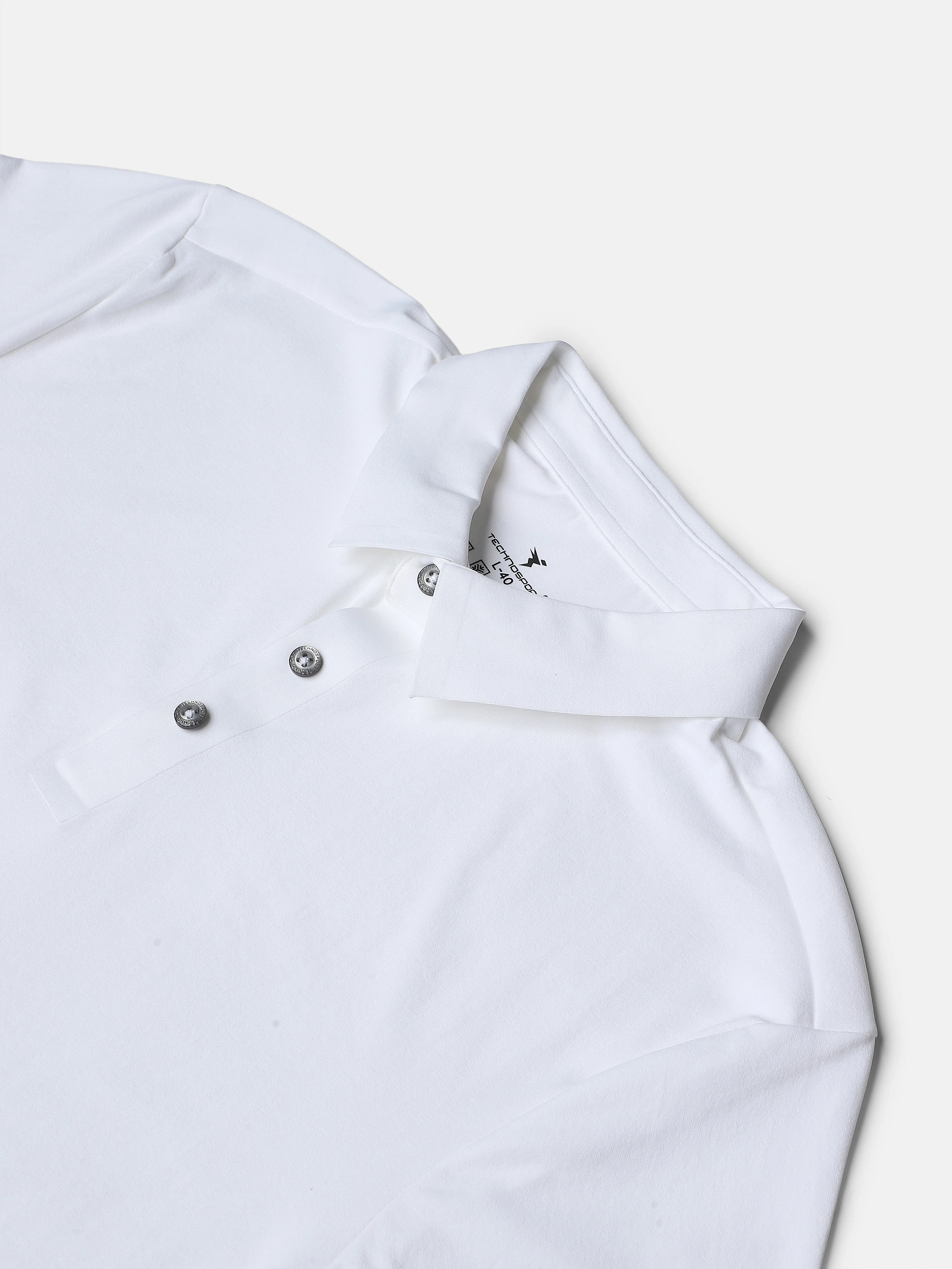 Men Solid Slim Fit Polo T-shirt with COTFLEX - Image 8