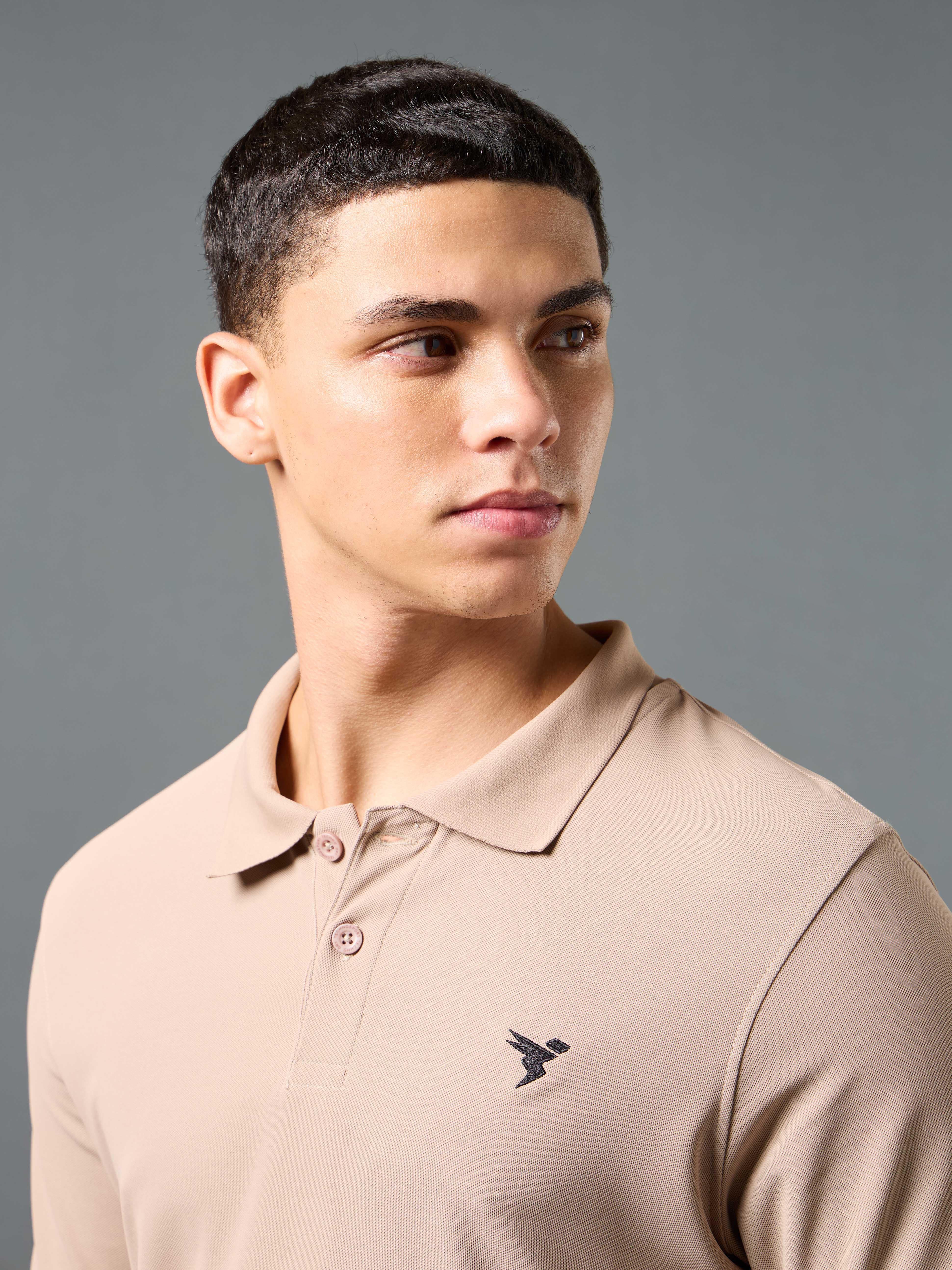Men Solid Slim Fit Polo T-shirt with MATPIQ - Image 6