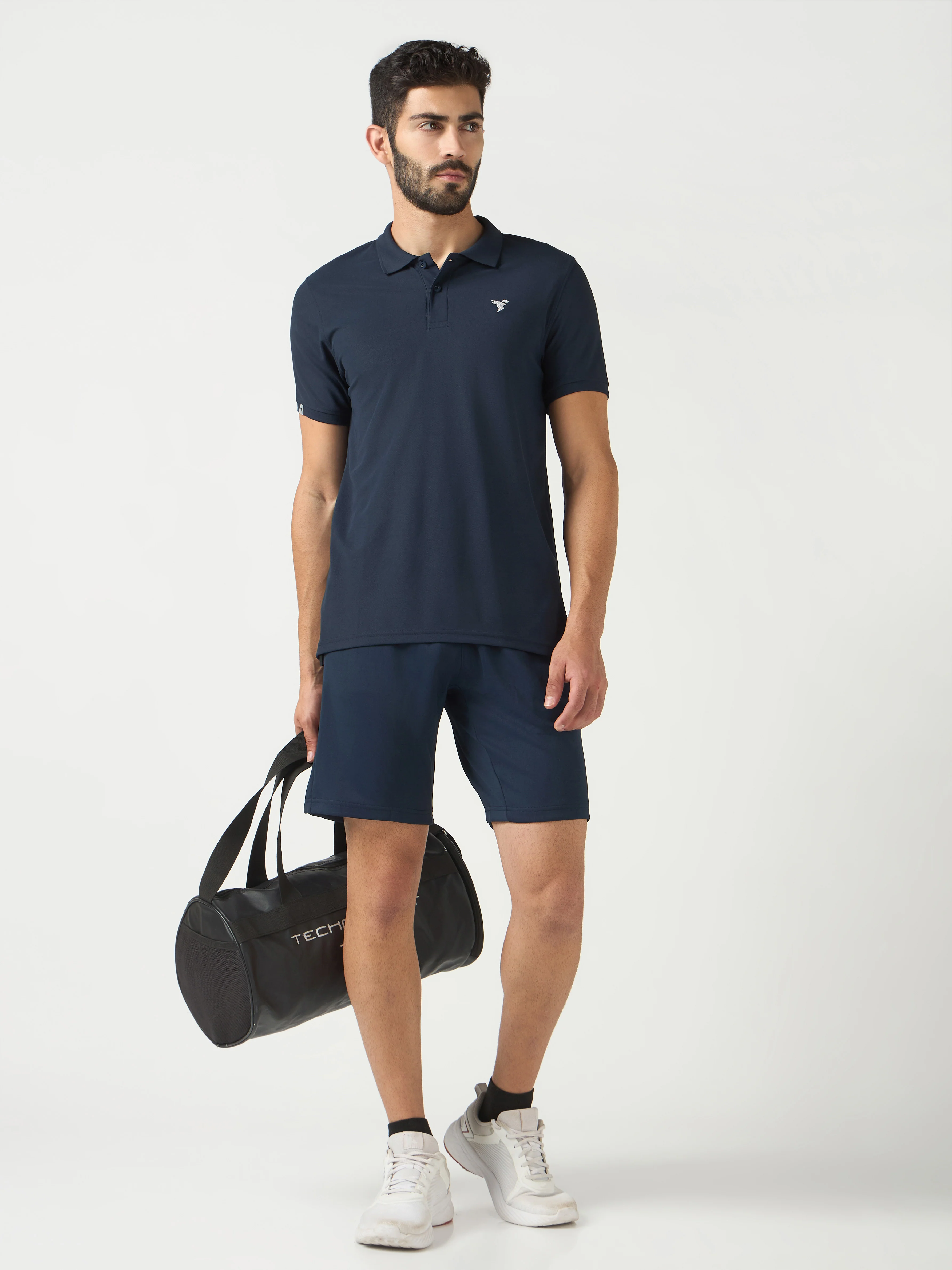 Men Solid Slim Fit Polo T-shirt with MATPIQ - Image 6