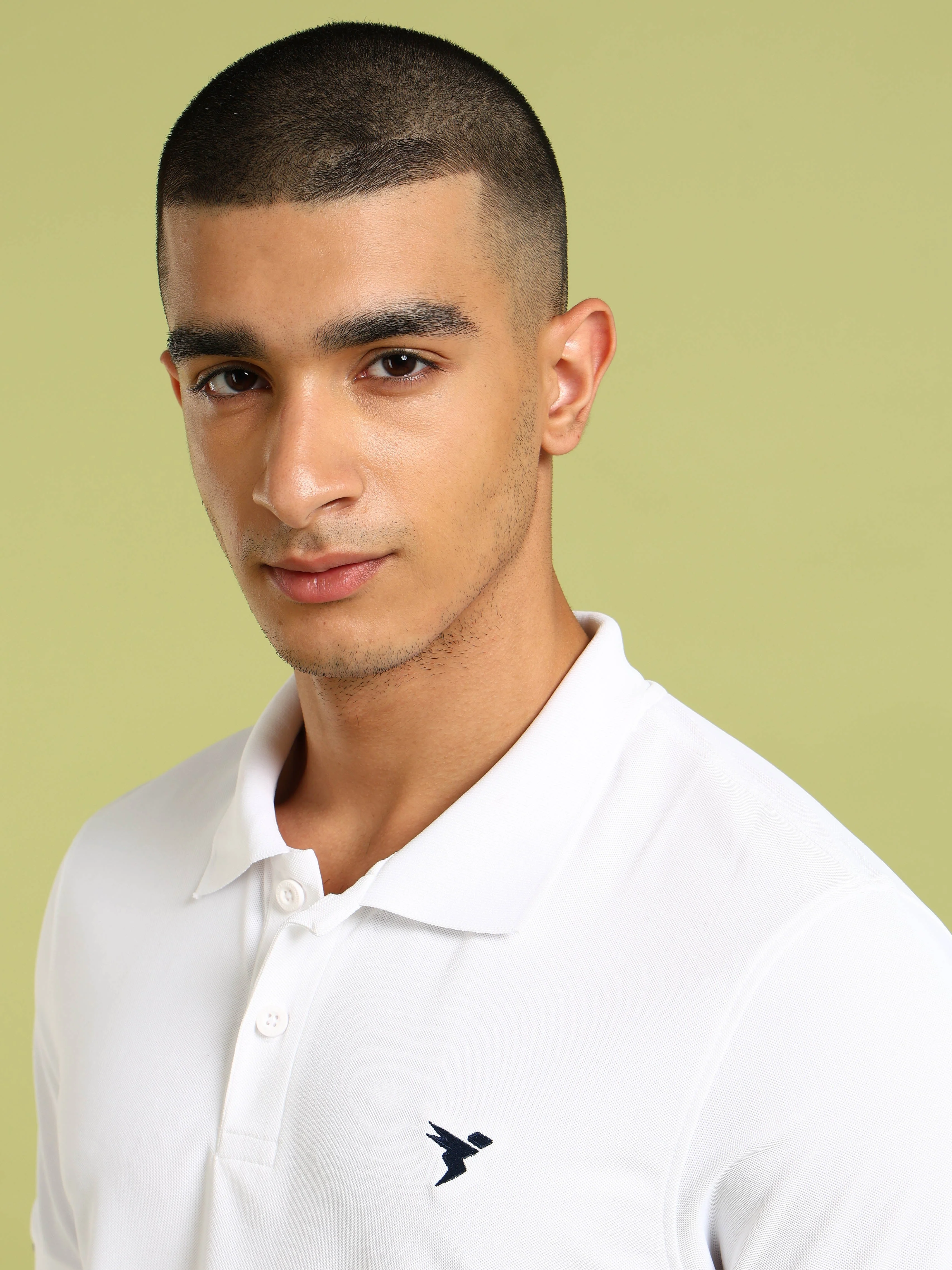 Men Solid Slim Fit Polo T-shirt with MATPIQ - Image 6