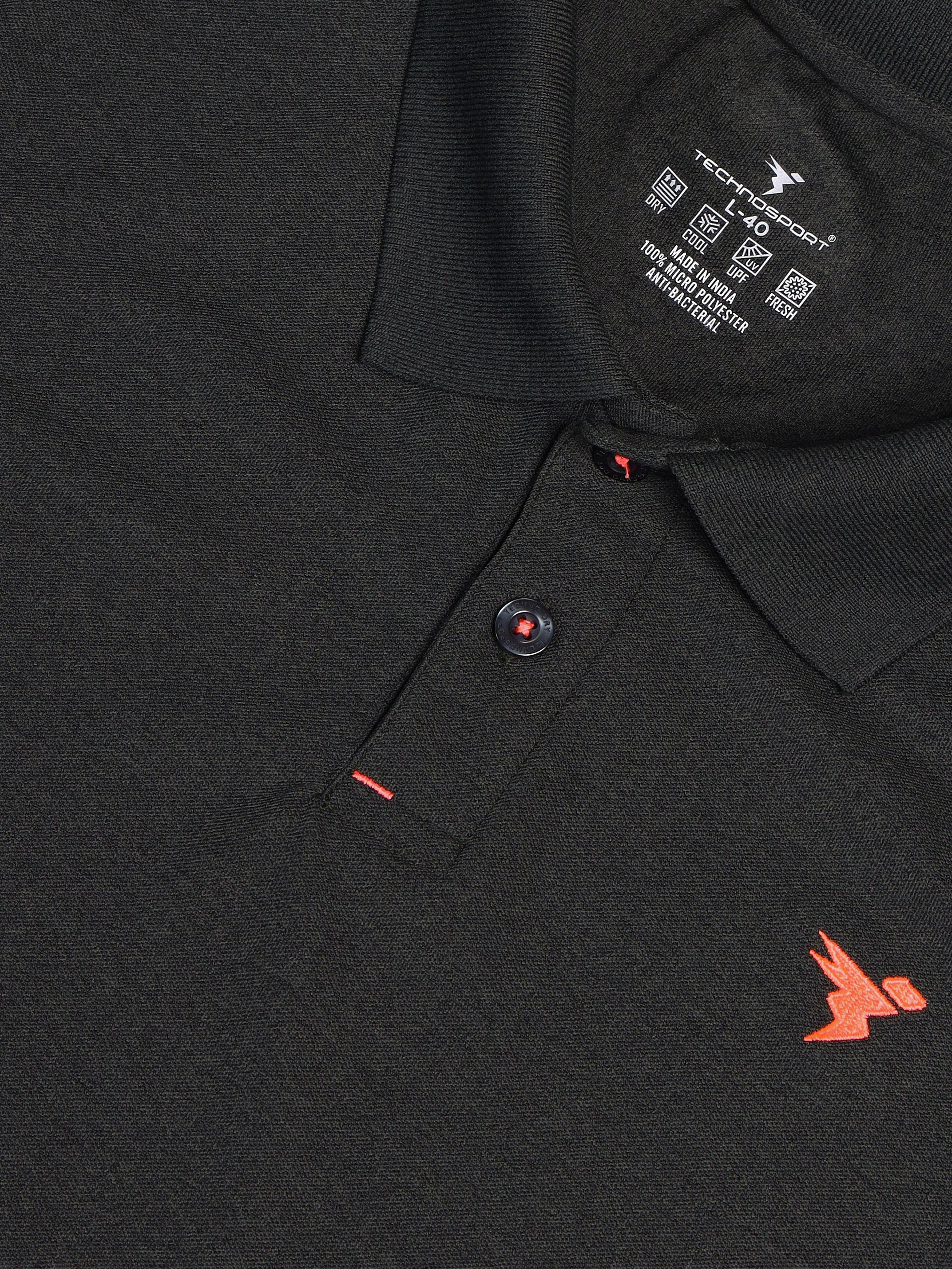 Men Solid Slim Fit Polo T-shirt with MATPIQ - Image 6