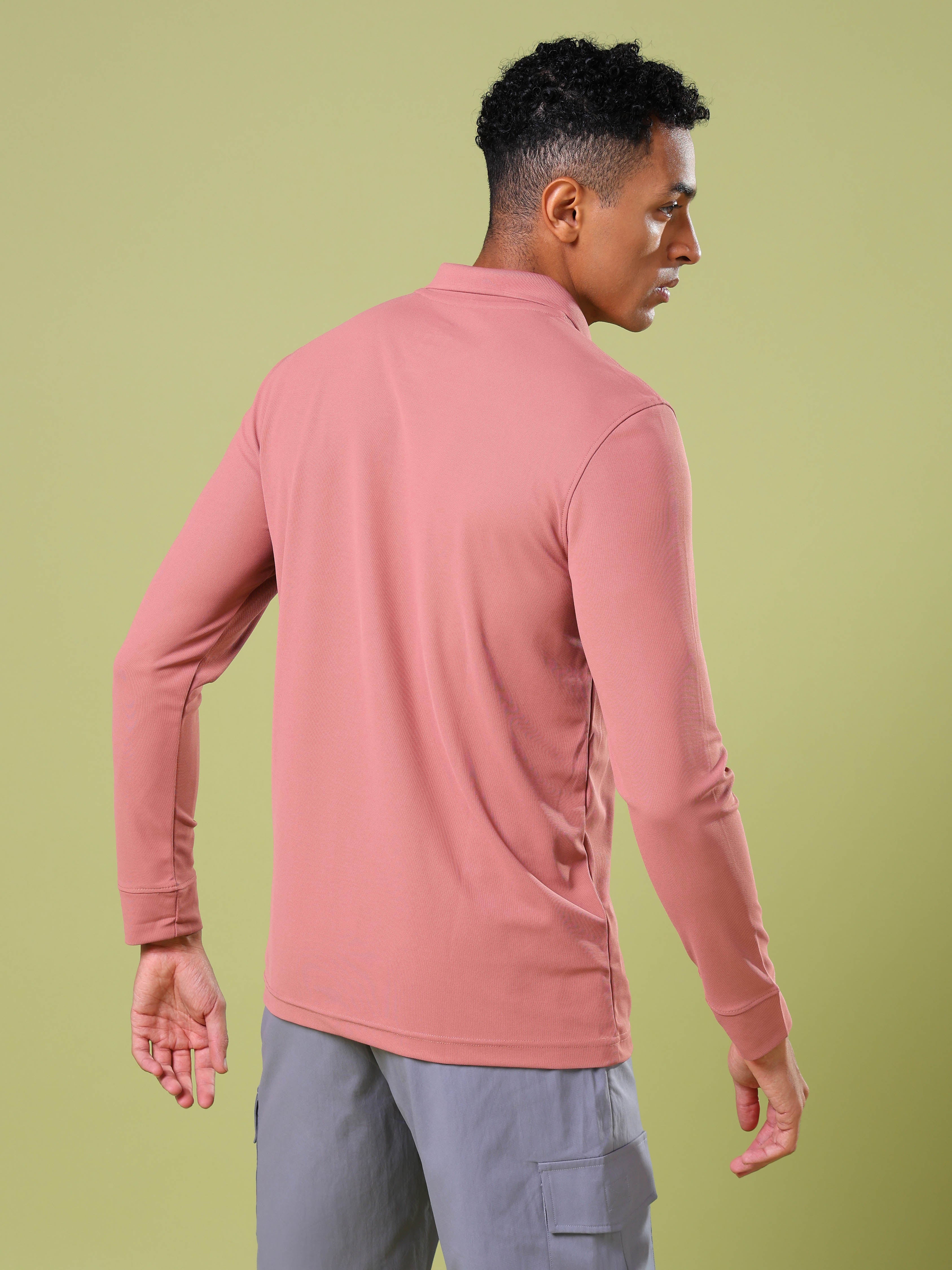 Men Solid Slim Fit Polo T-shirt with MATPIQ - Image 2