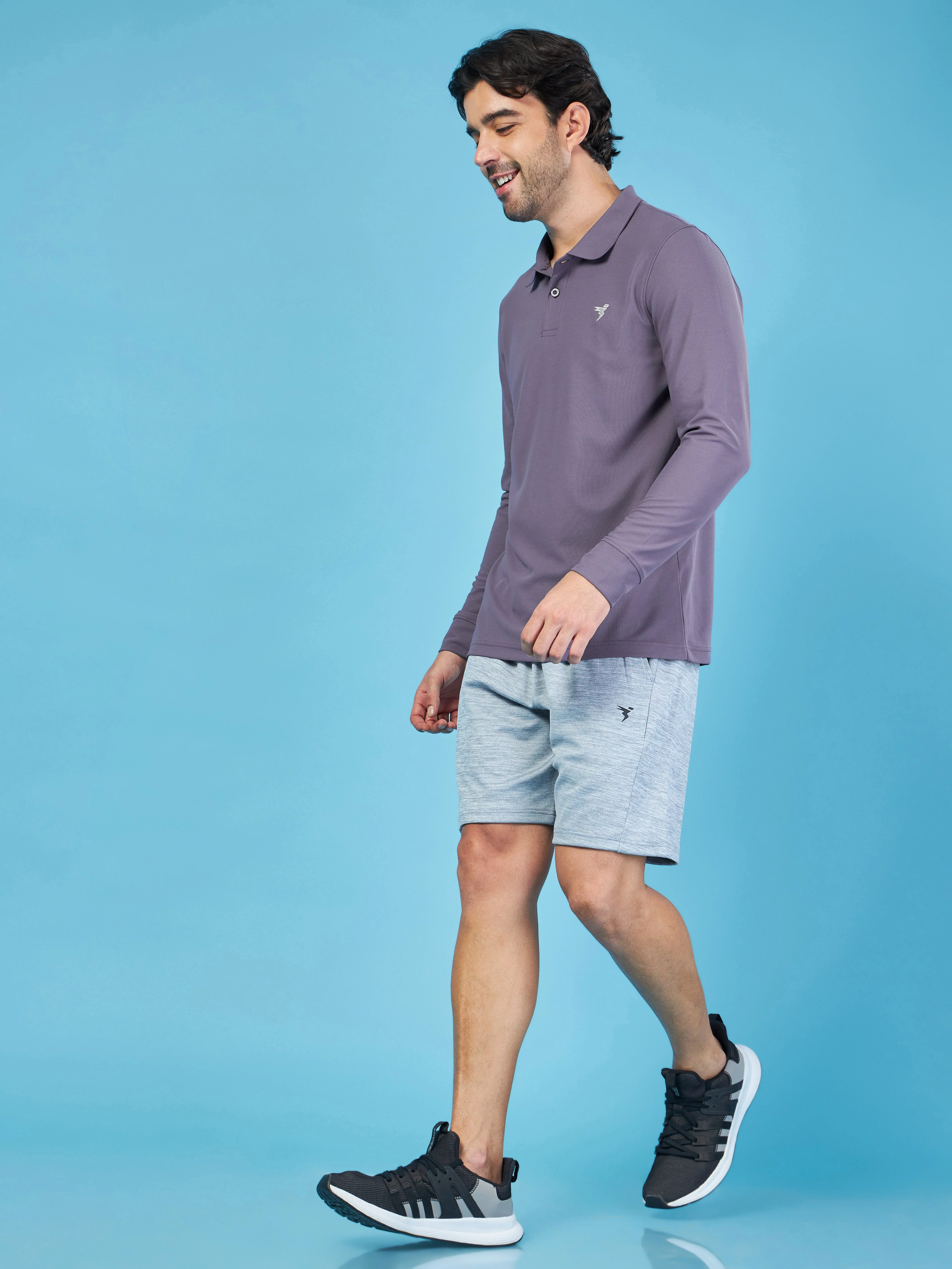 Men Solid Slim Fit Polo T-shirt with MATPIQ - Image 7