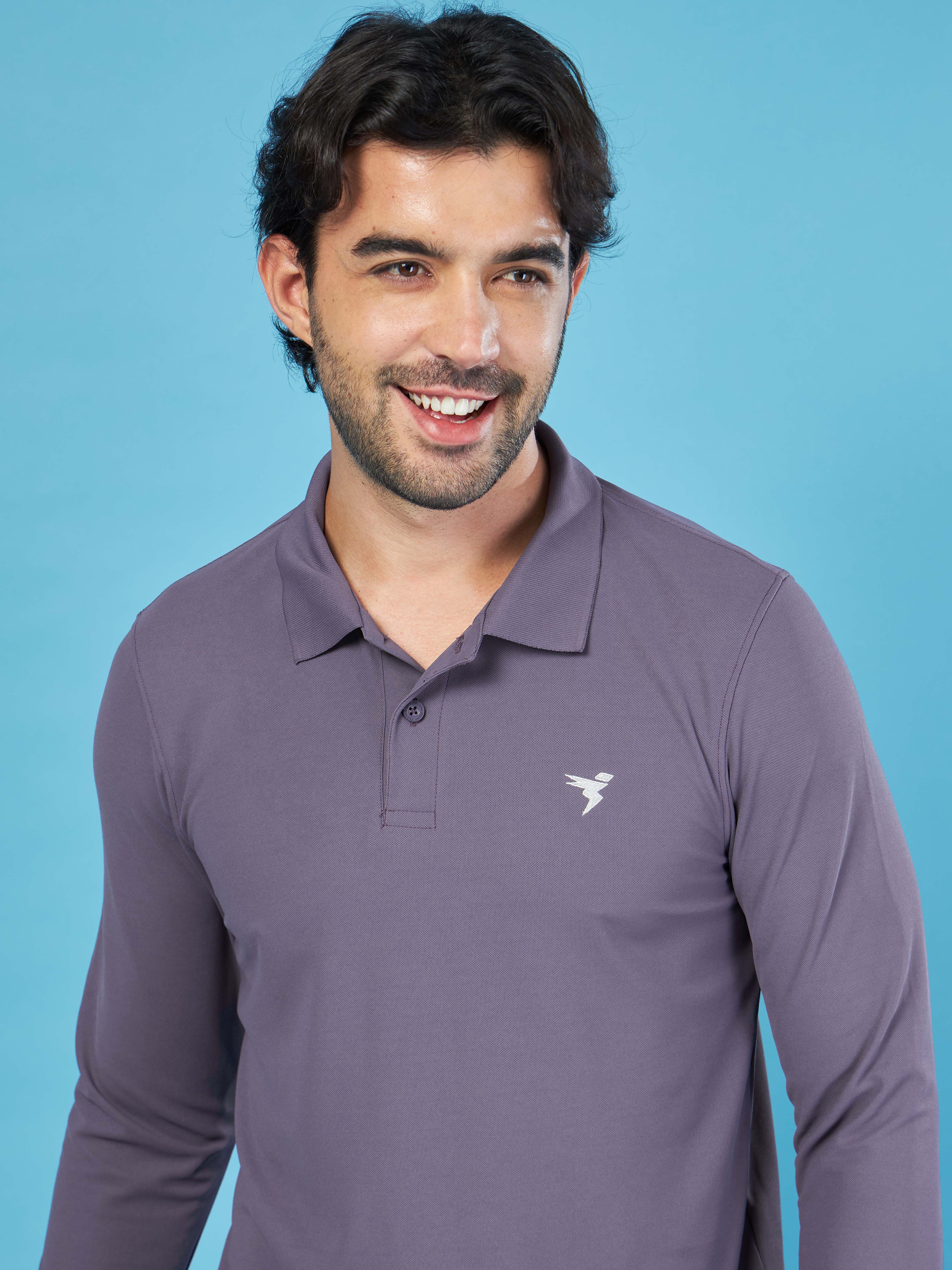 Men Solid Slim Fit Polo T-shirt with MATPIQ - Image 8