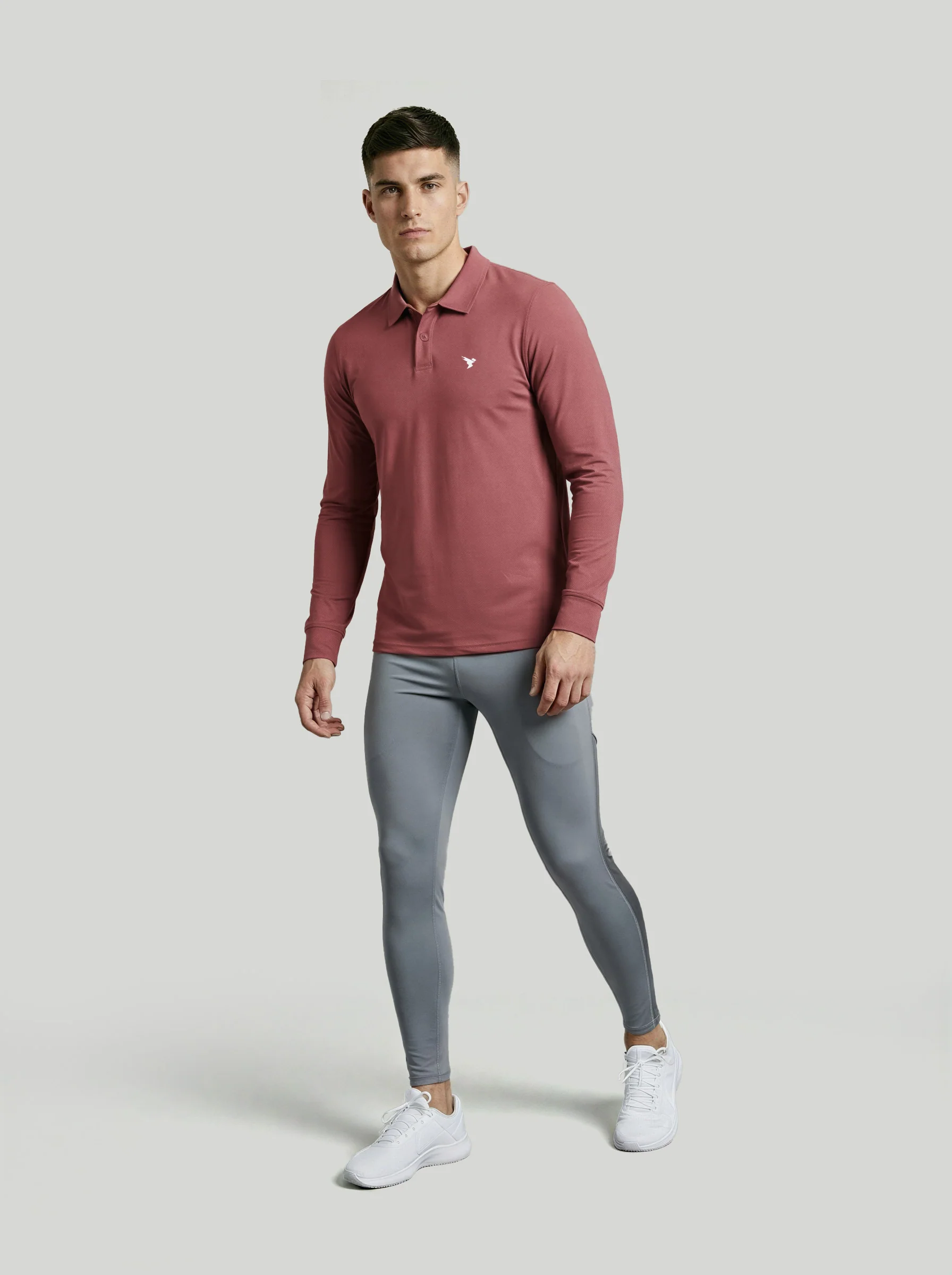 Men Solid Slim Fit Polo T-shirt with MATPIQ - Image 4