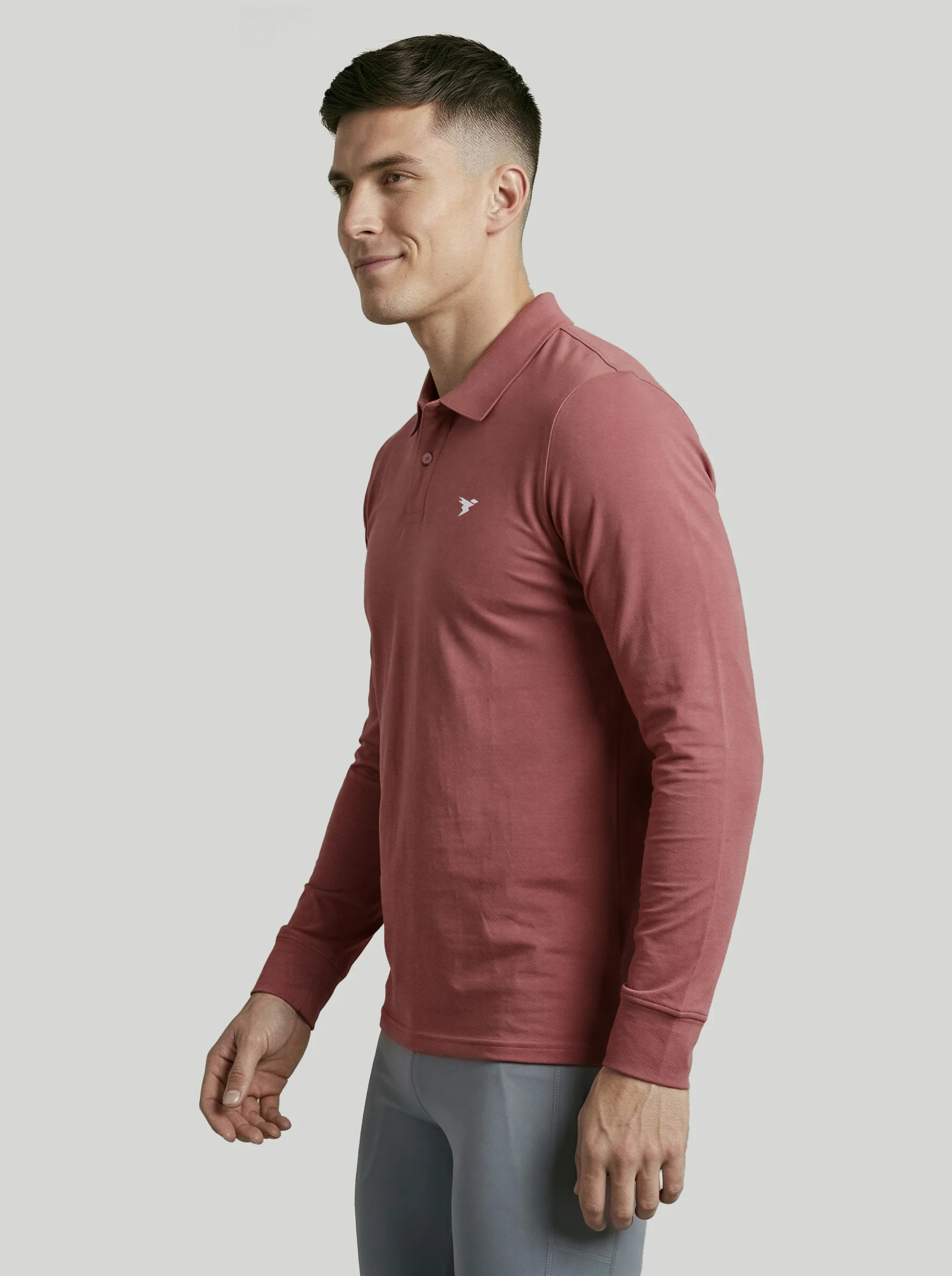 Men Solid Slim Fit Polo T-shirt with MATPIQ - Image 5