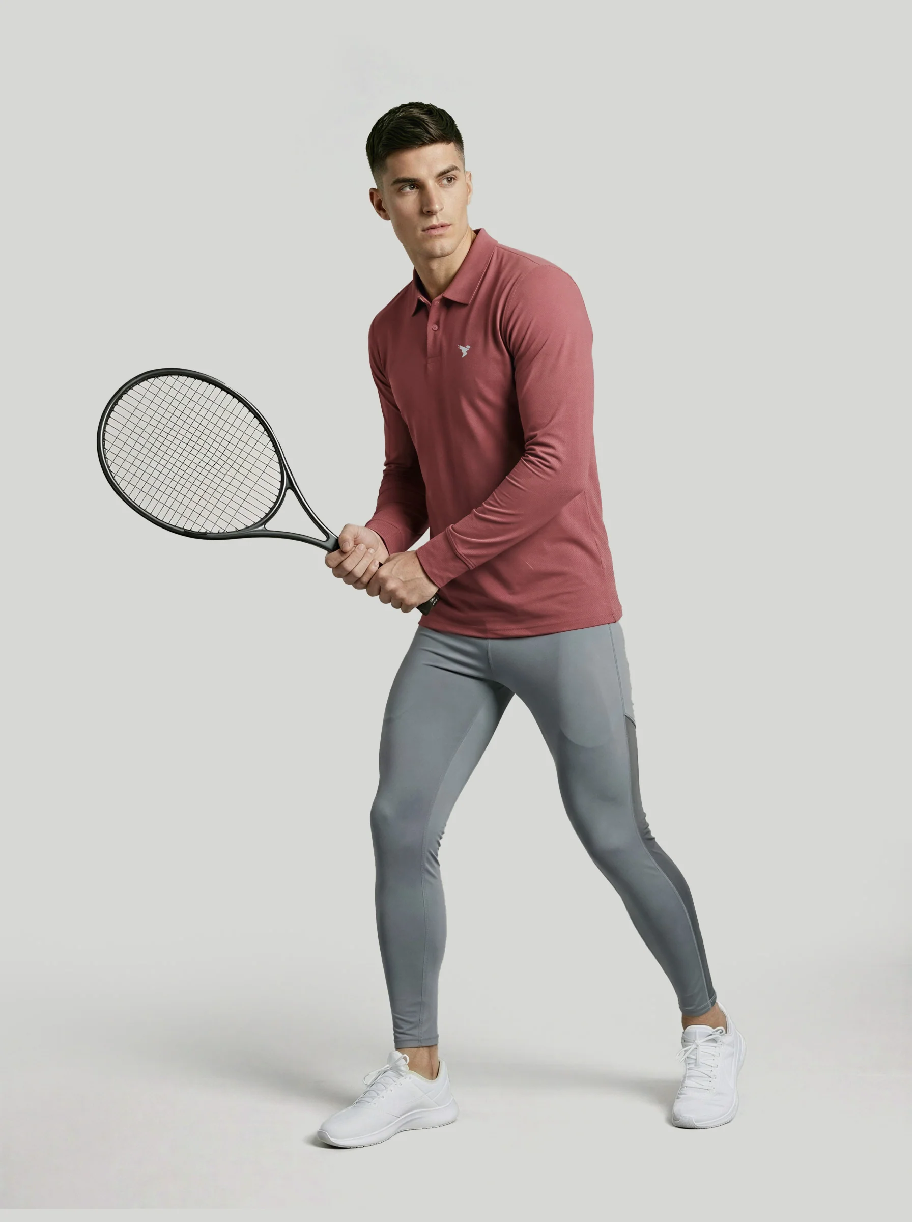 Men Solid Slim Fit Polo T-shirt with MATPIQ - Image 6