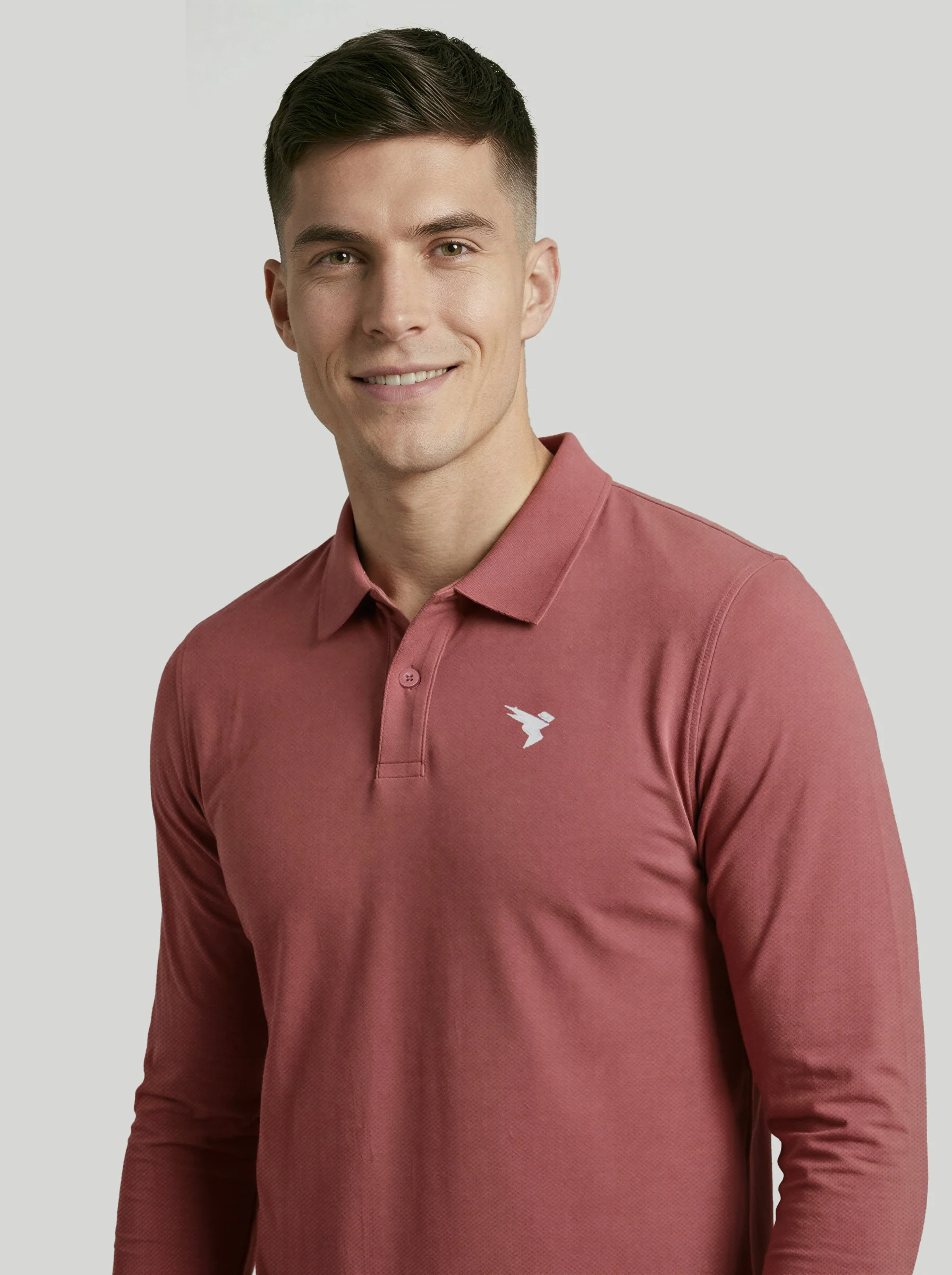 Men Solid Slim Fit Polo T-shirt with MATPIQ - Image 7