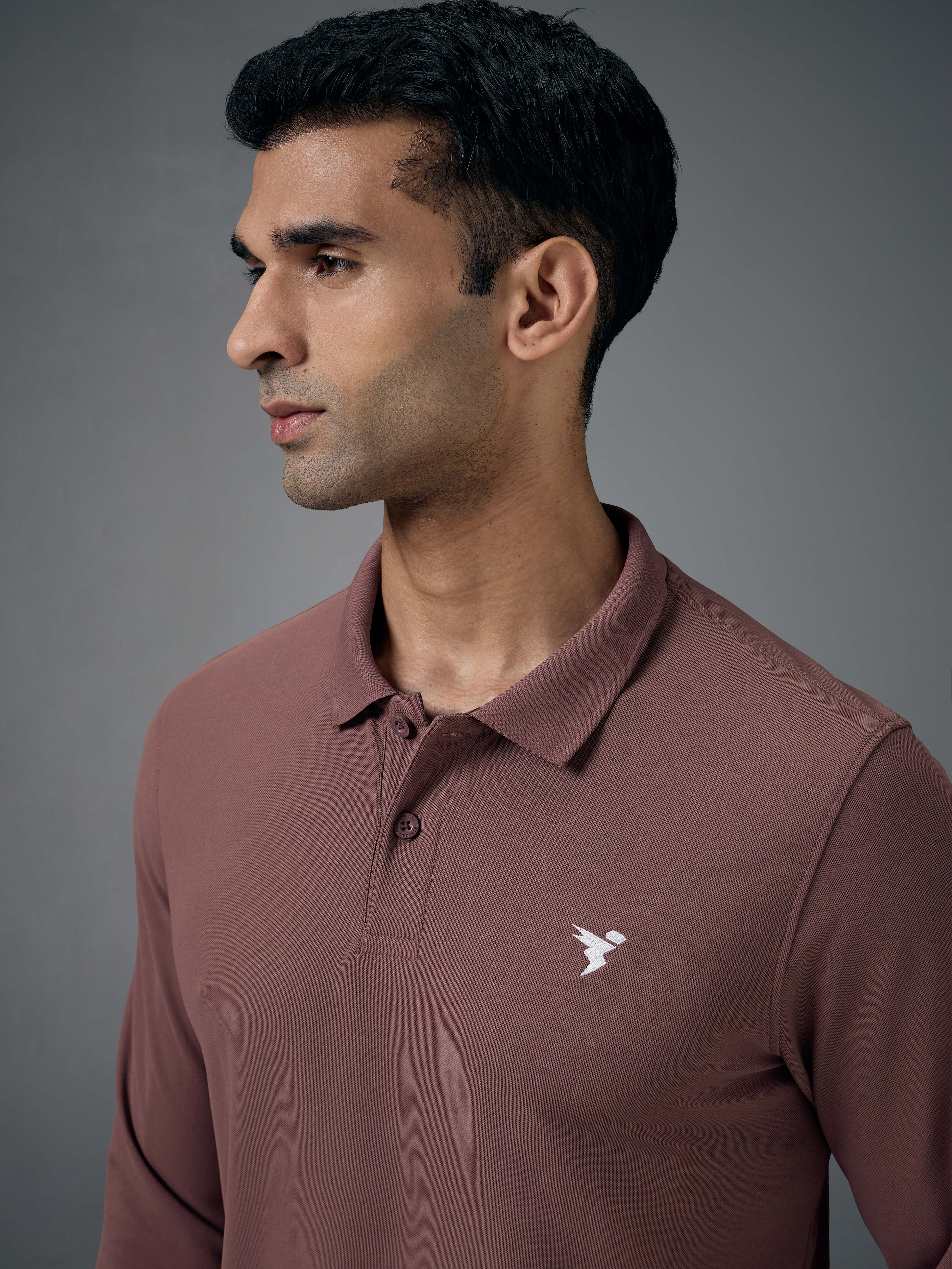 Men Solid Slim Fit Polo T-shirt with MATPIQ - Image 6