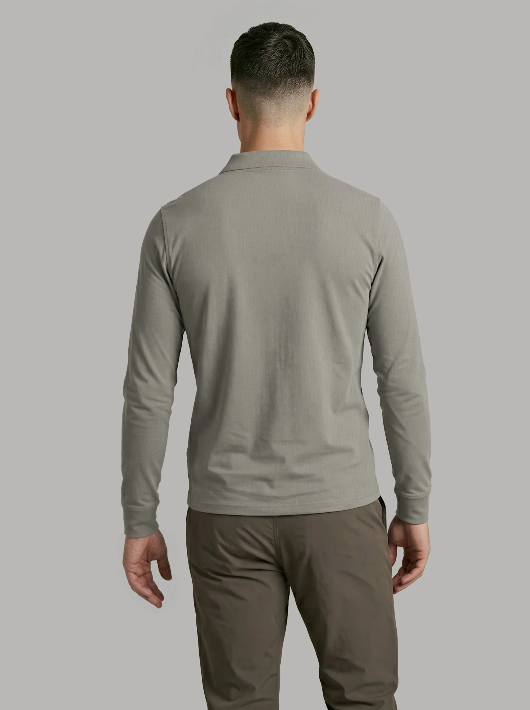 Men Solid Slim Fit Polo T-shirt with MATPIQ - Image 3