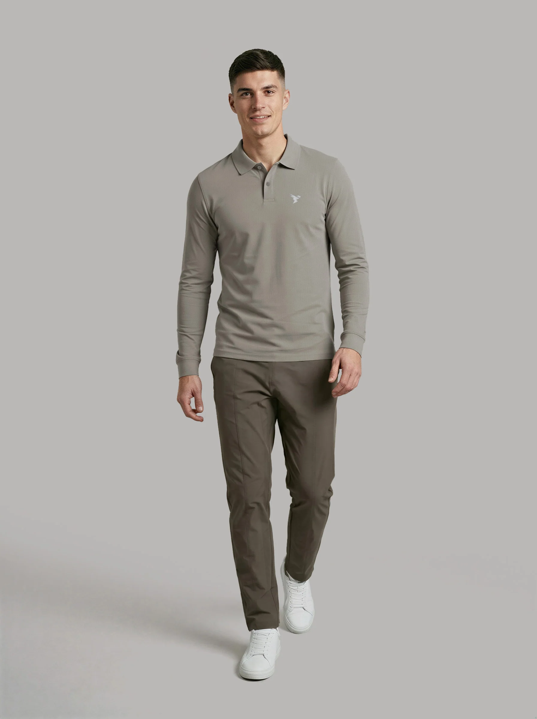 Men Solid Slim Fit Polo T-shirt with MATPIQ - Image 4