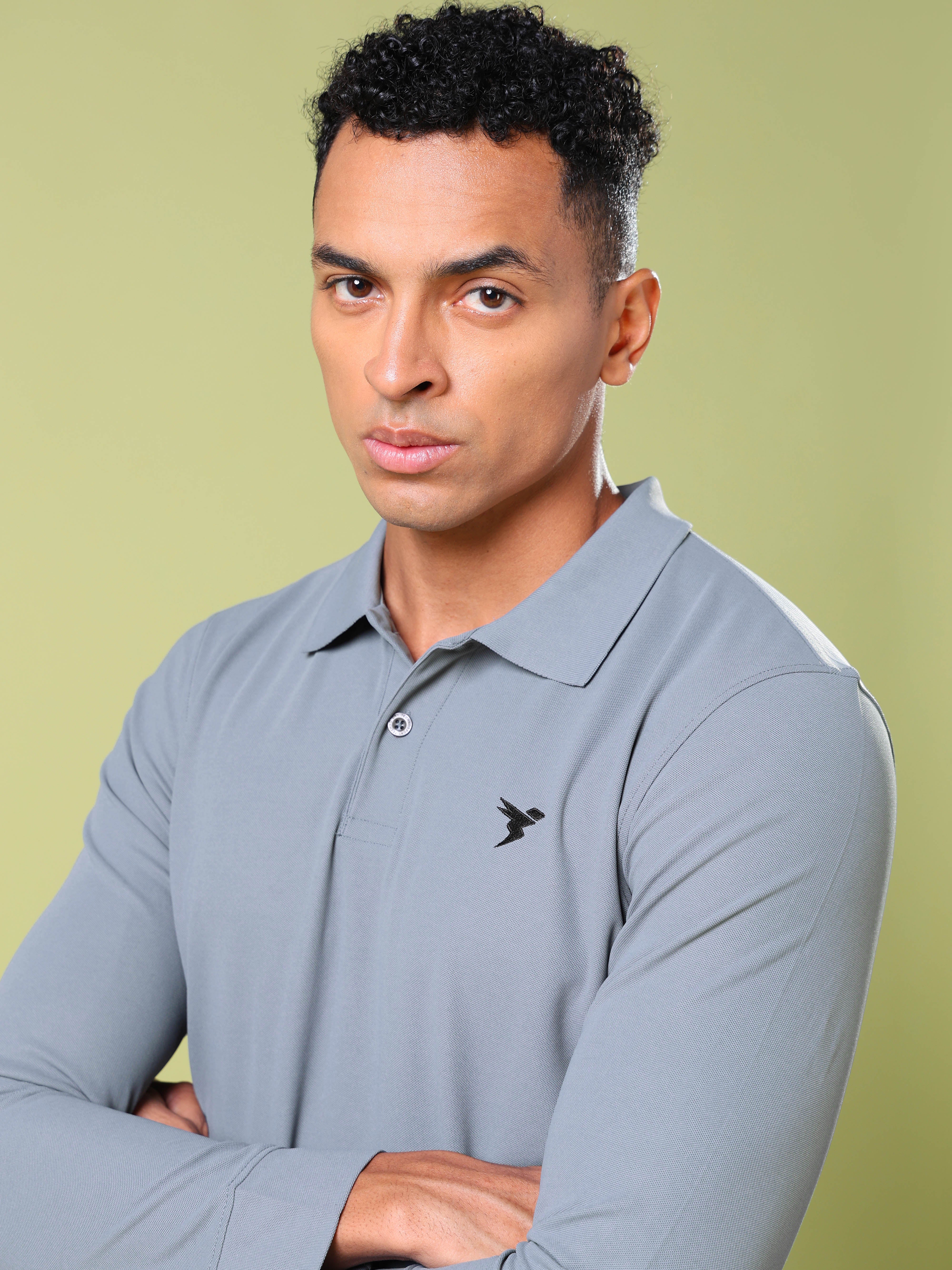 Men Solid Slim Fit Polo T-shirt with MATPIQ - Image 6
