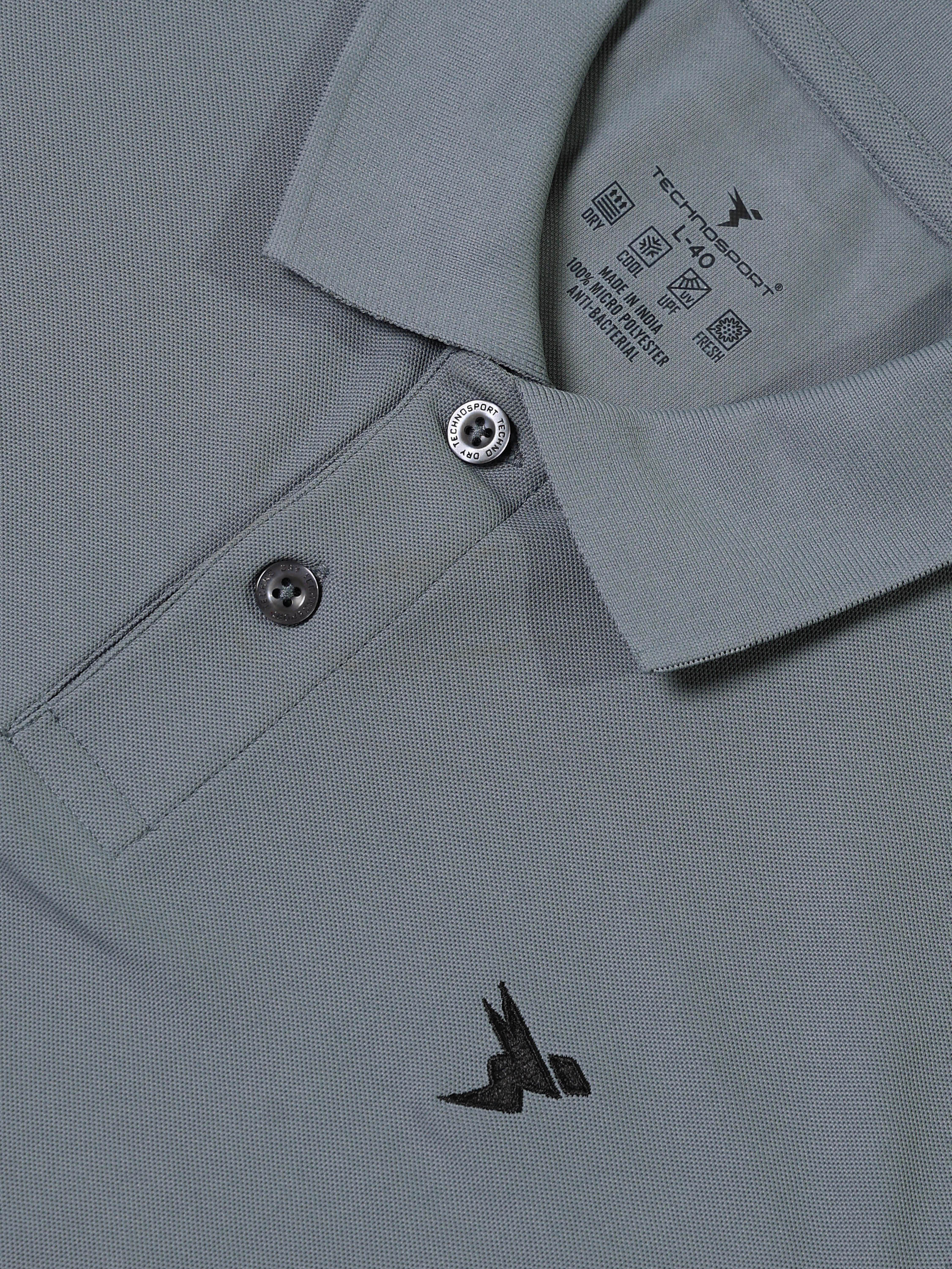 Men Solid Slim Fit Polo T-shirt with MATPIQ - Image 8
