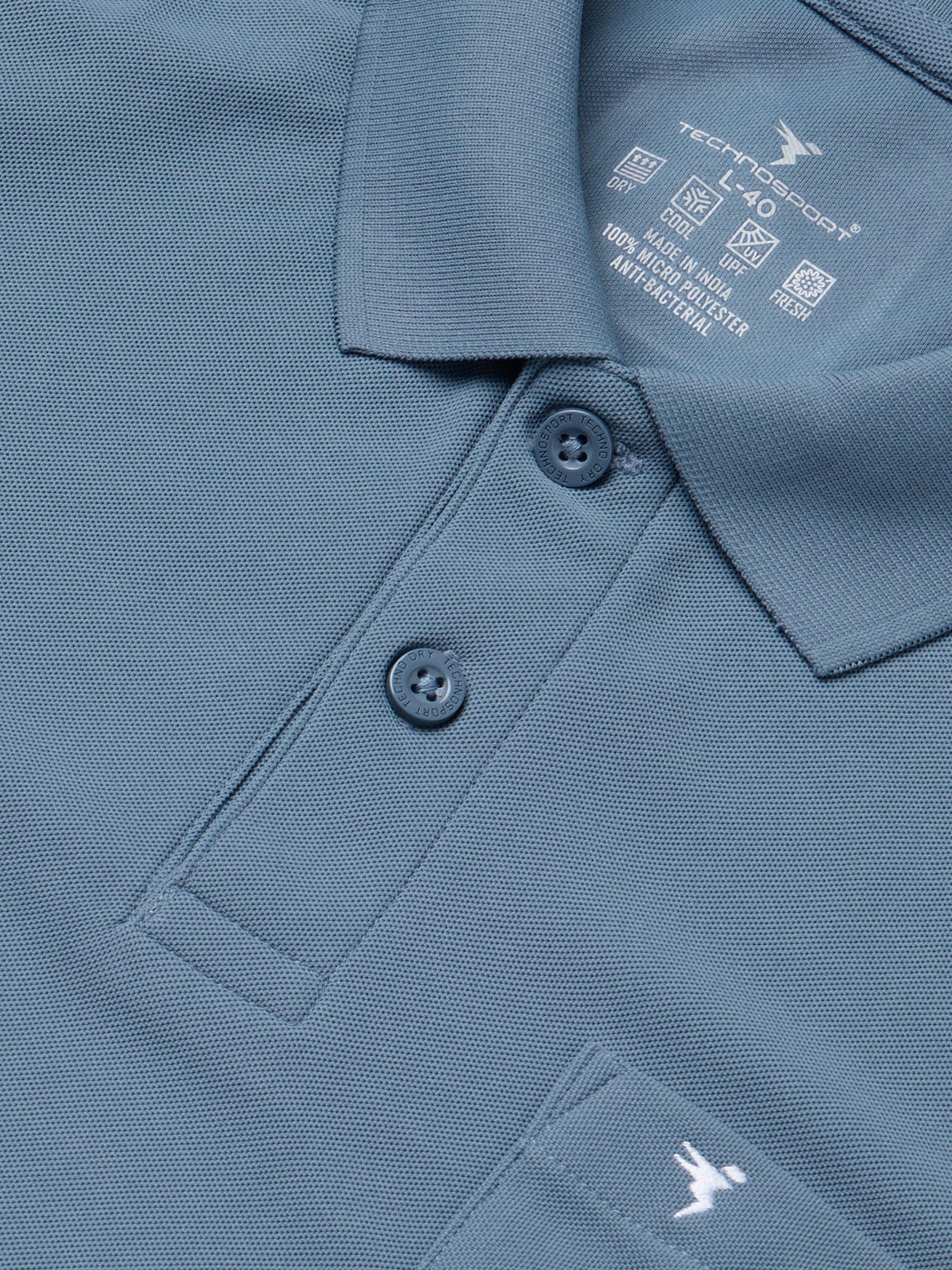 Men Solid Slim Fit Polo T-shirt with MATPIQ - Image 6