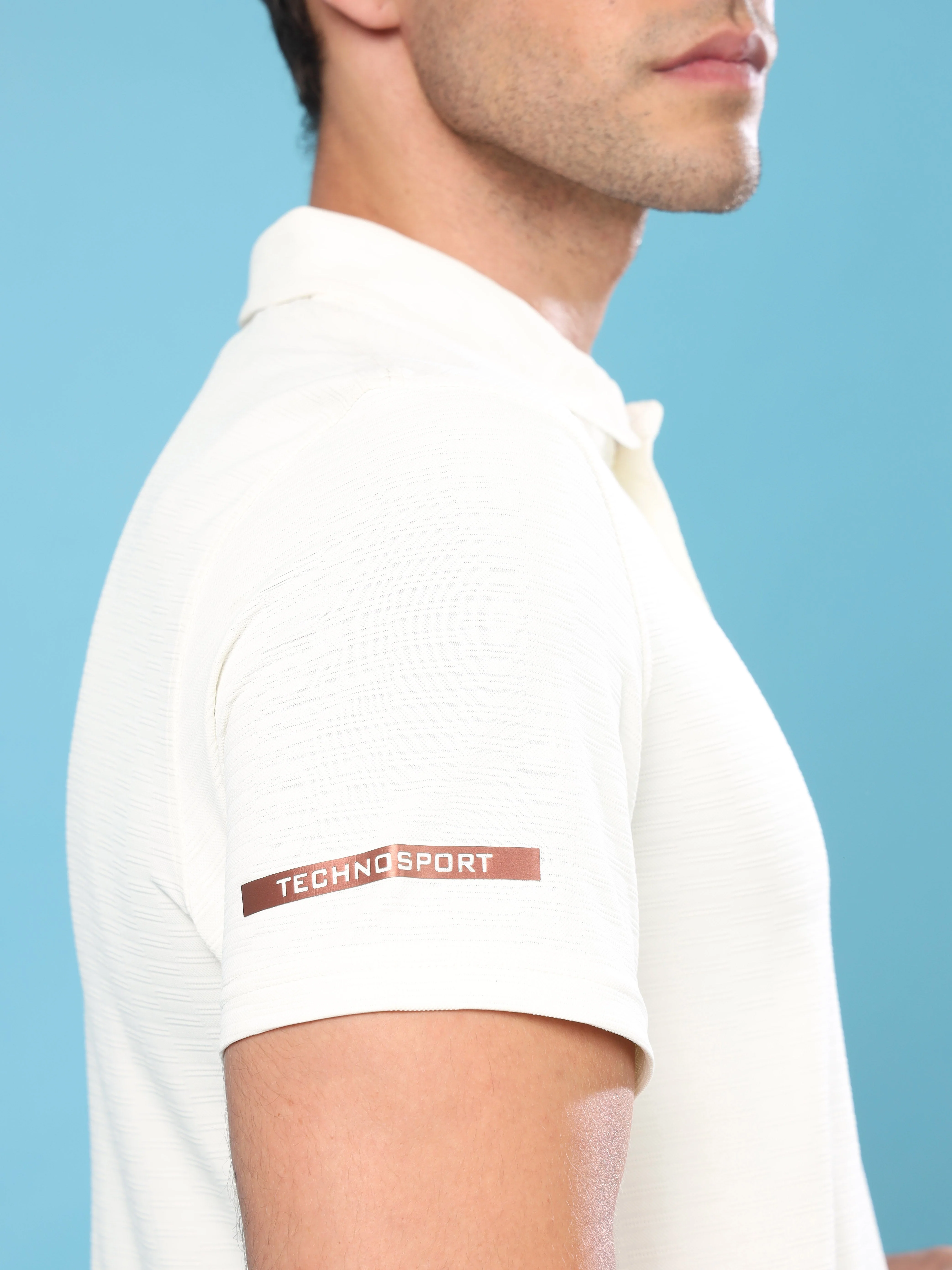 Men Solid Slim Fit Polo T-shirt with MATPIQ - Image 5
