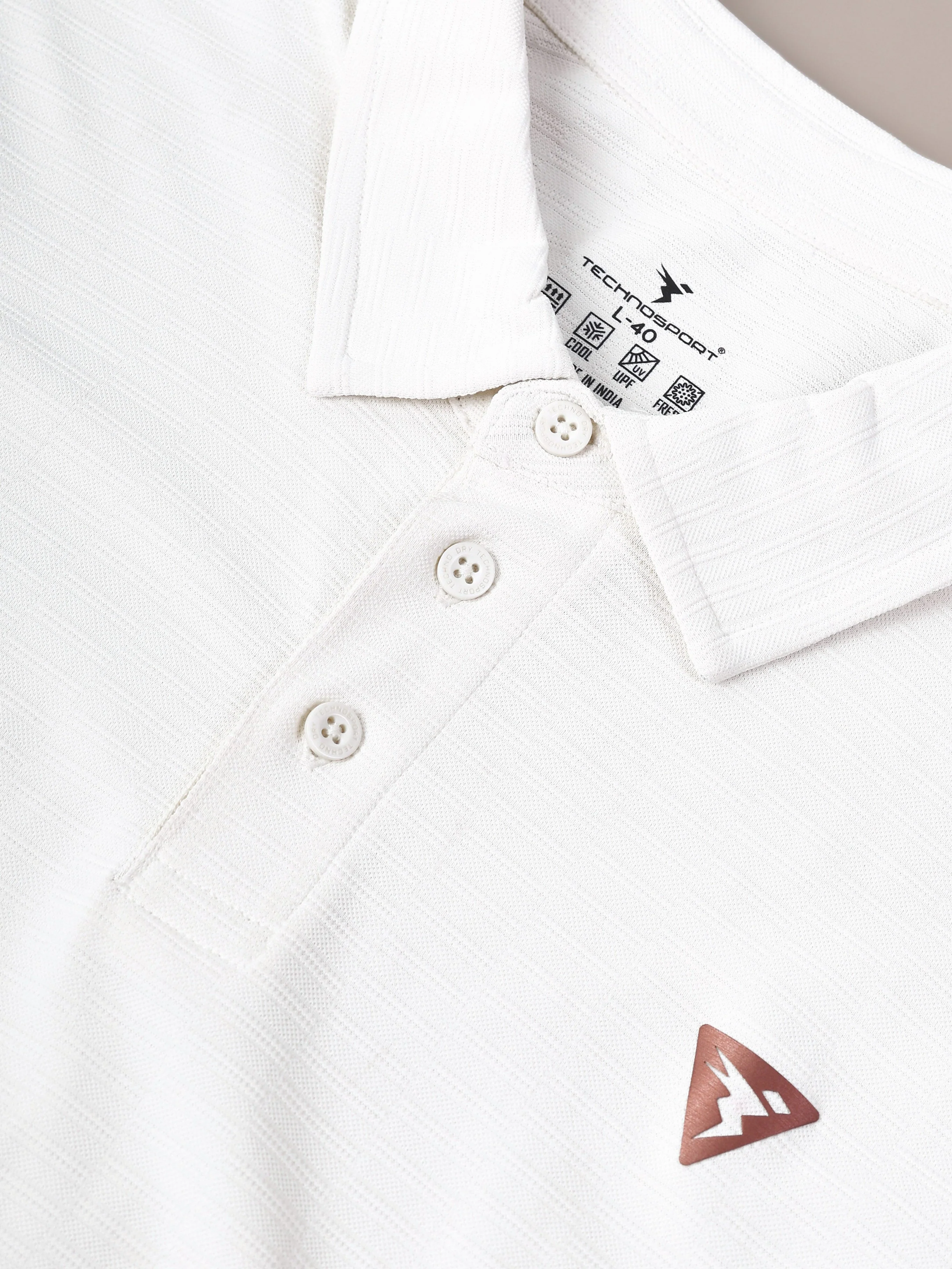 Men Solid Slim Fit Polo T-shirt with MATPIQ - Image 6