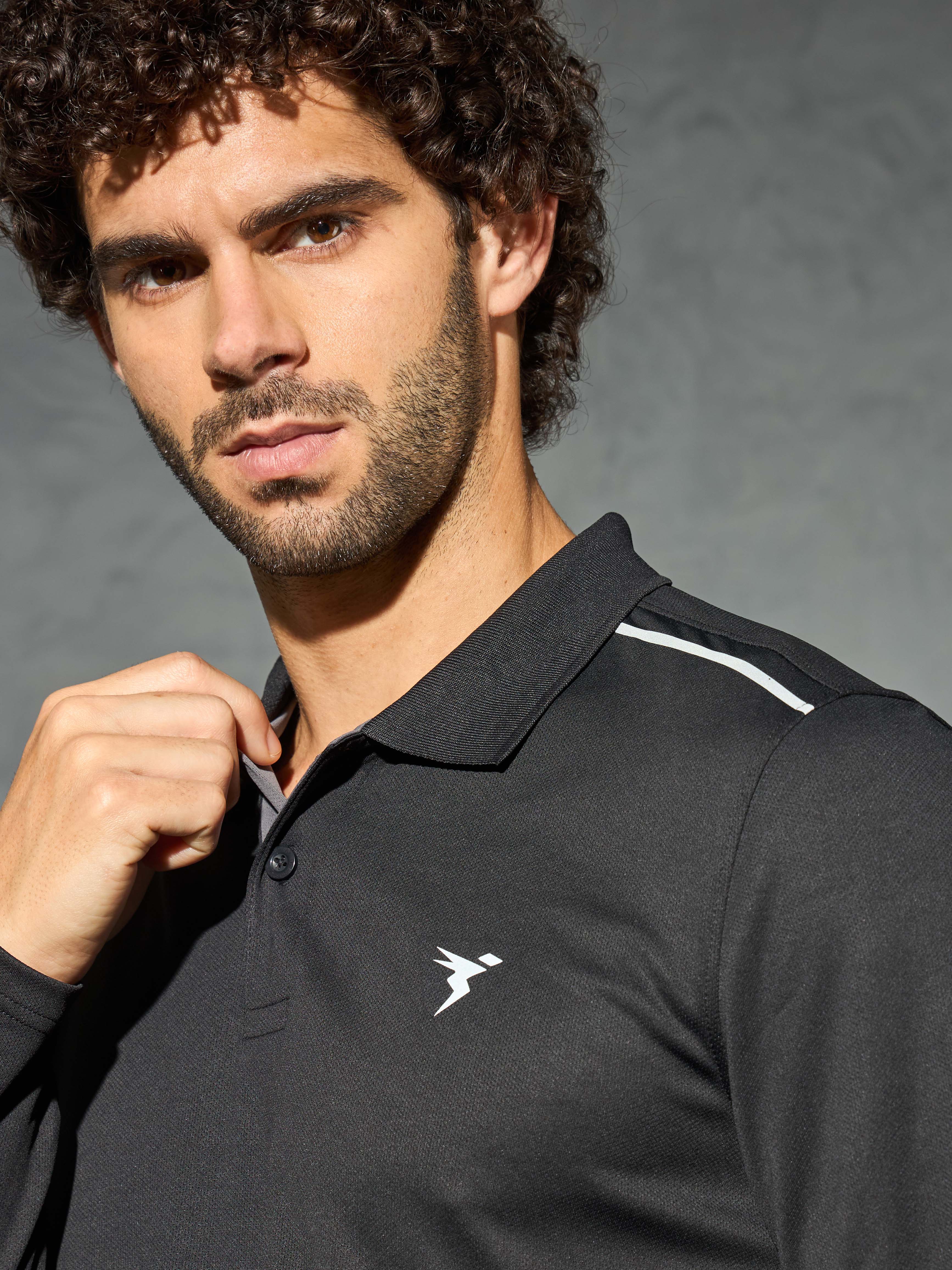 Men Solid Slim Fit Polo T-shirt with TECHNOCOOL+ - Image 5