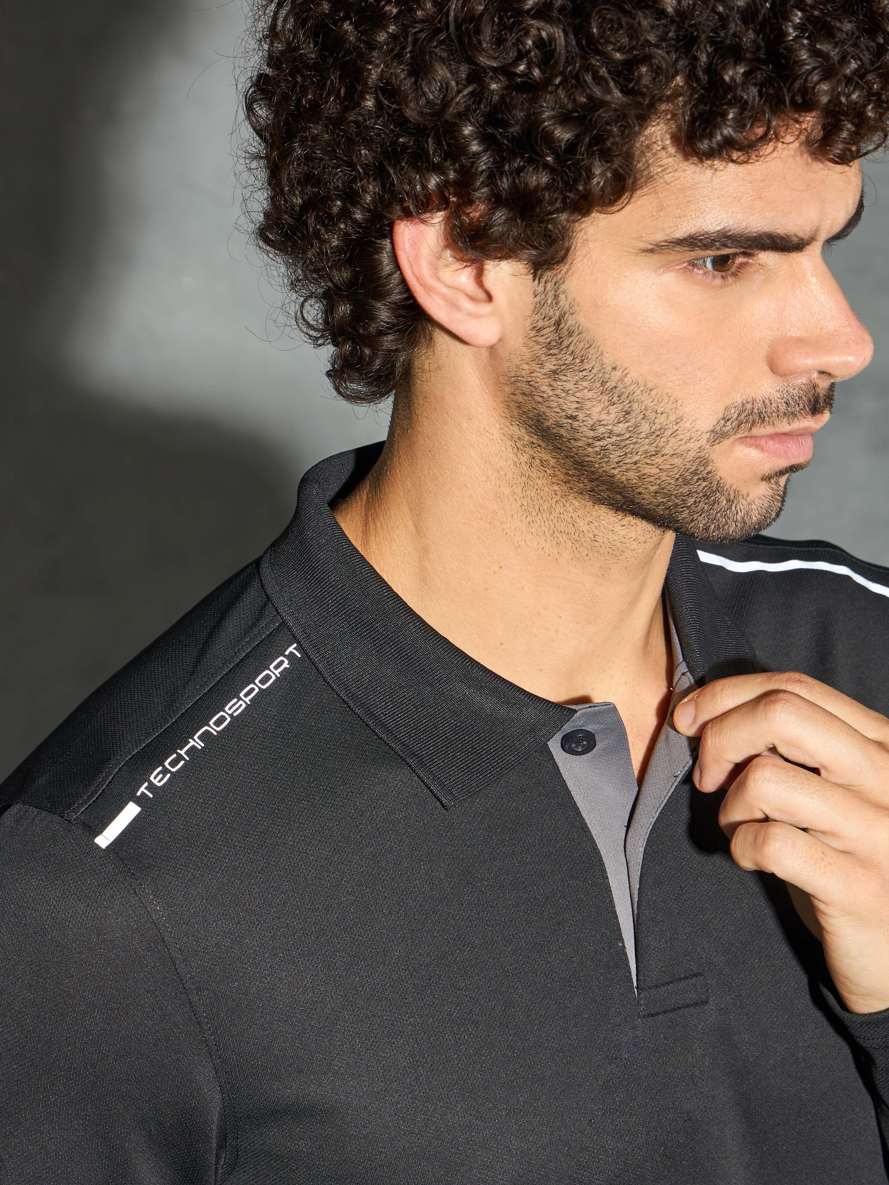Men Solid Slim Fit Polo T-shirt with TECHNOCOOL+ - Image 6