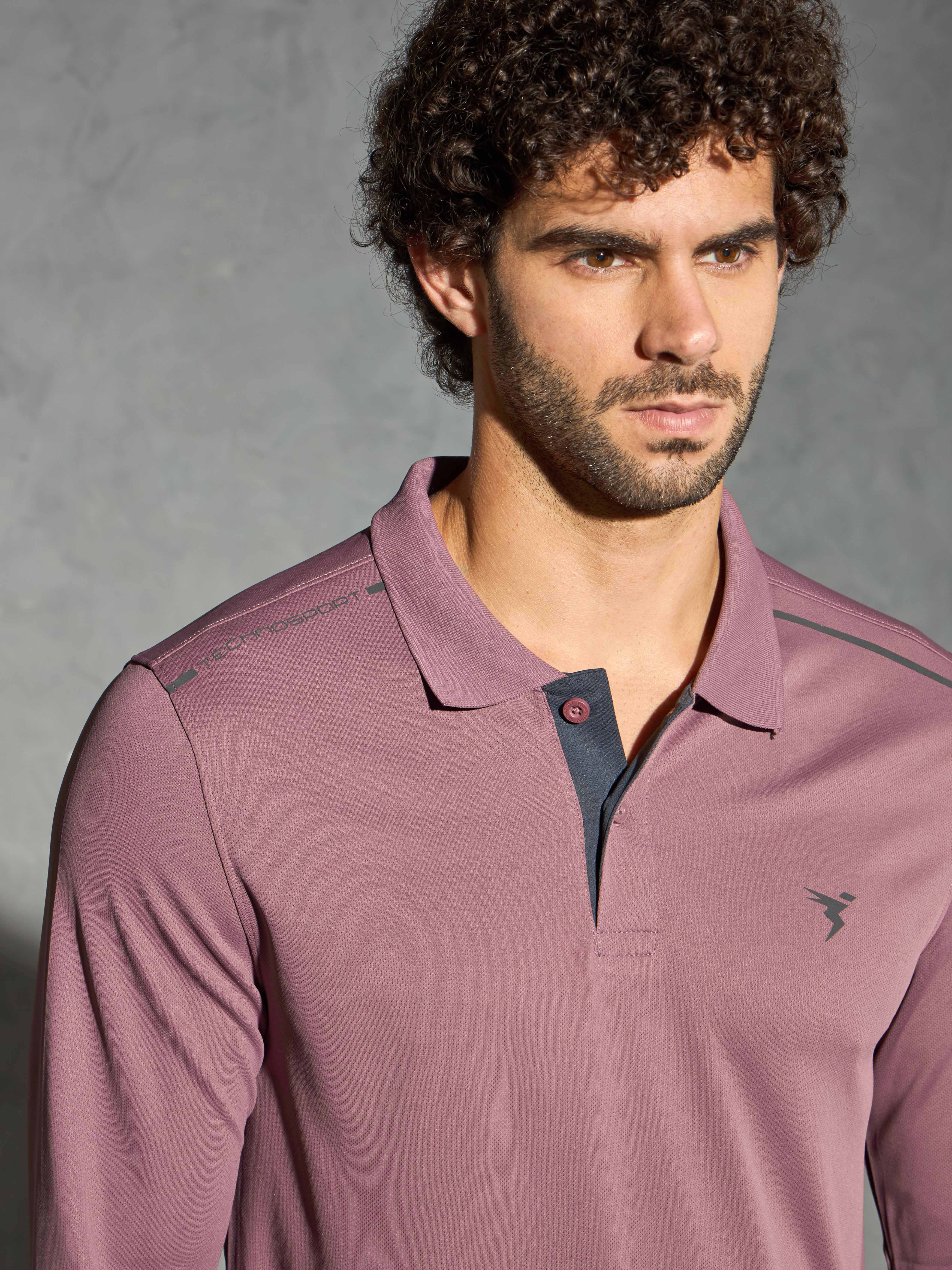 Men Solid Slim Fit Polo T-shirt with TECHNOCOOL+ - Image 6