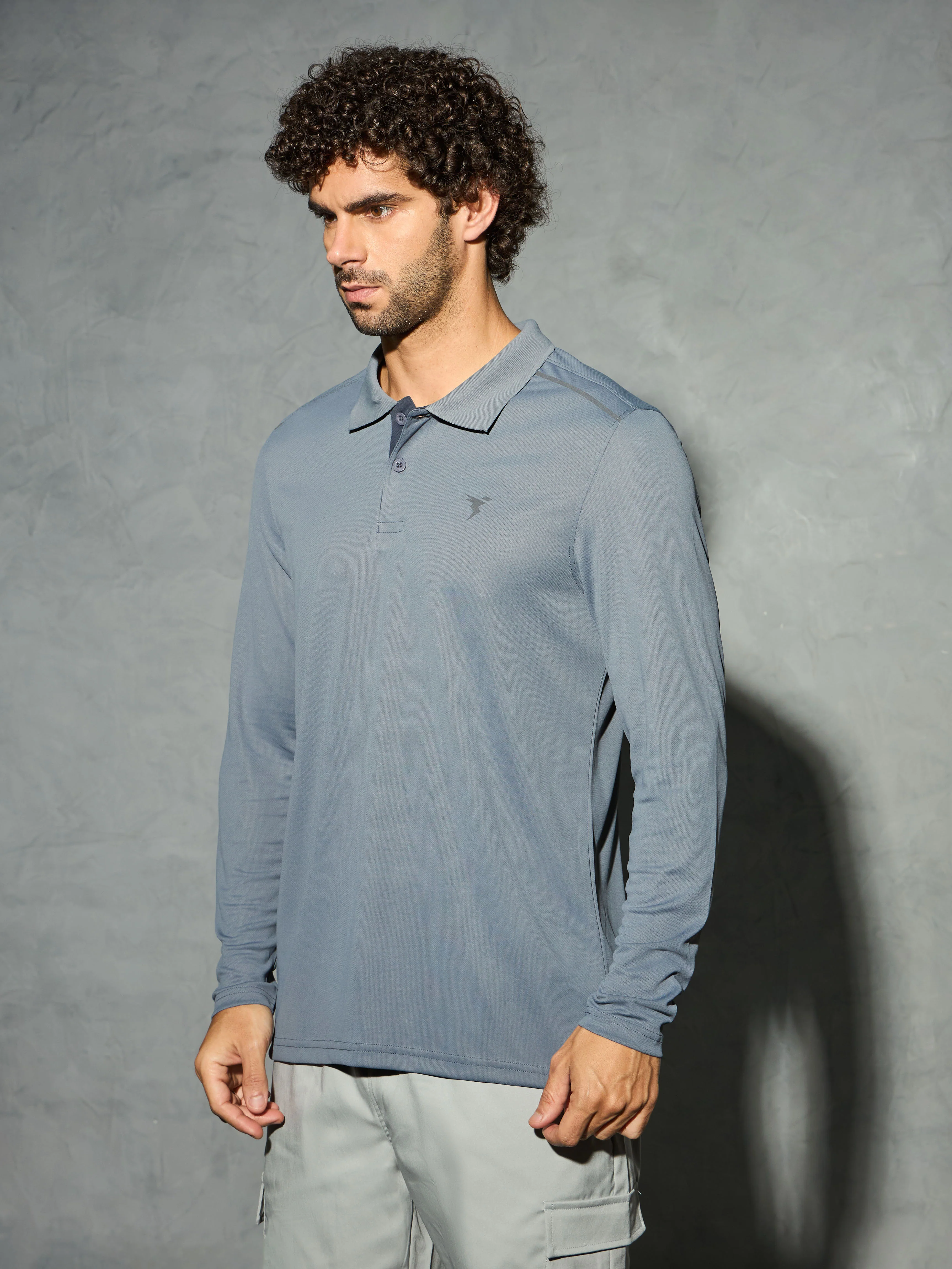 Men Solid Slim Fit Polo T-shirt with TECHNOCOOL+ - Image 4