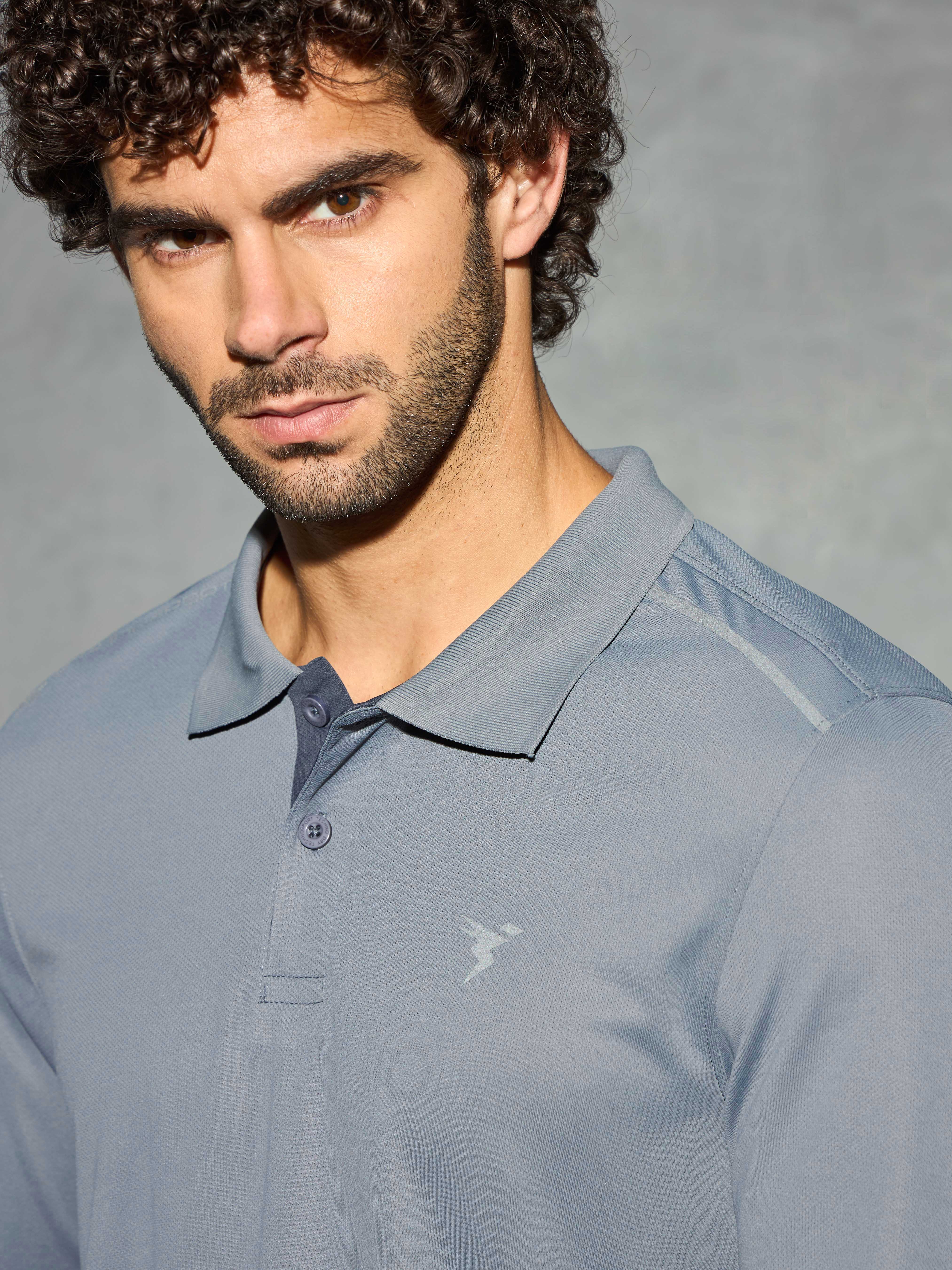 Men Solid Slim Fit Polo T-shirt with TECHNOCOOL+ - Image 6