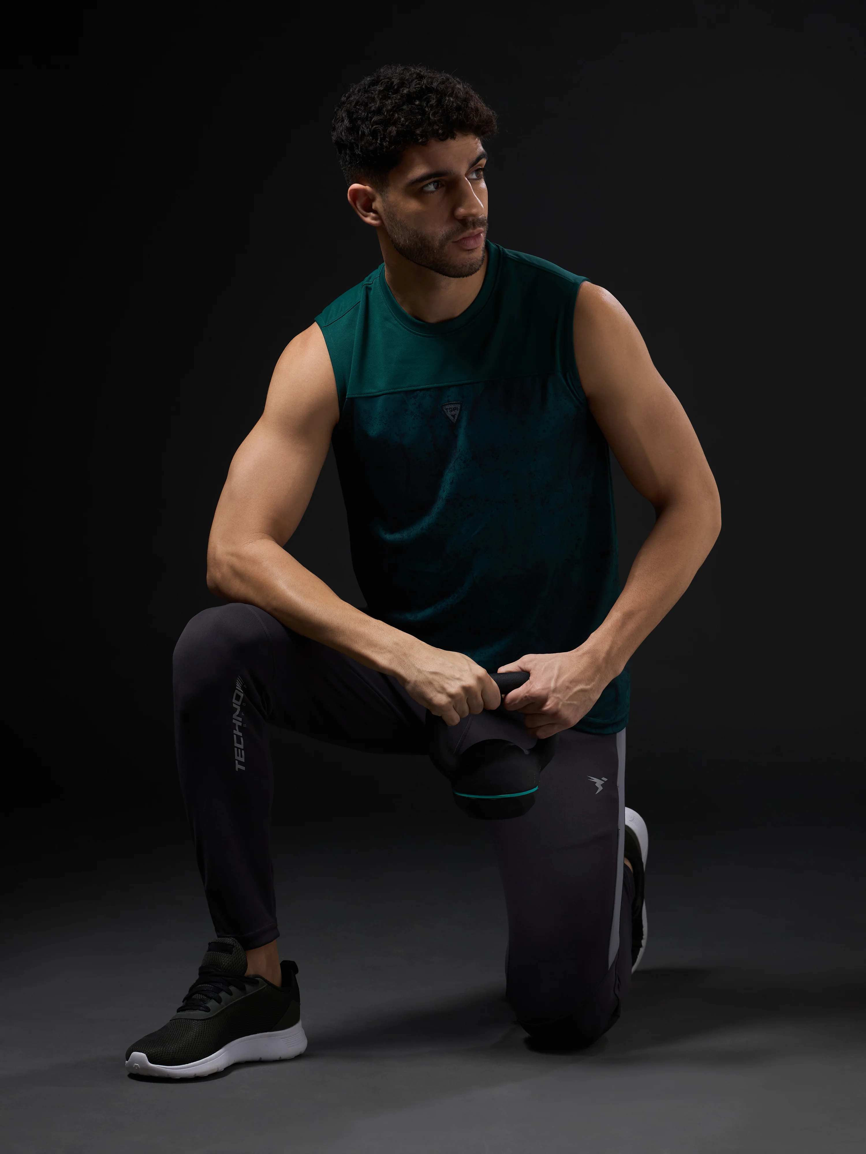 Men Printed Slim Fit Round Neck Innerwear Vest with TECHNOCOOL+ - Image 5