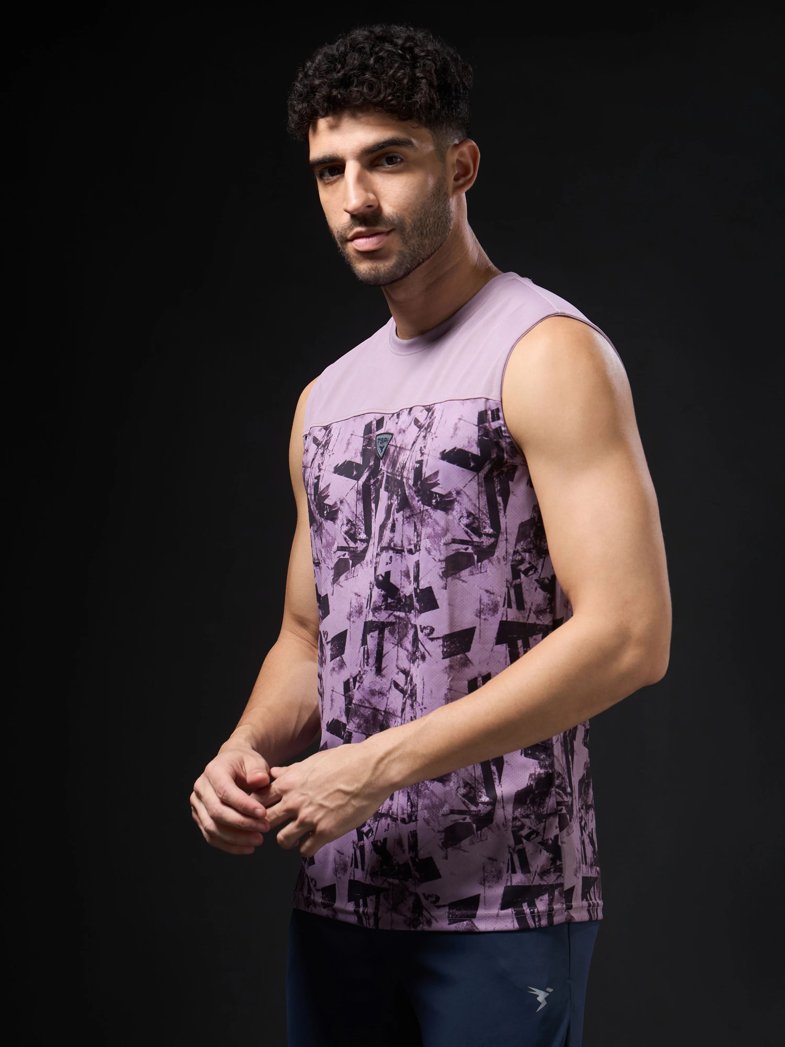 Men Printed Slim Fit Round Neck Innerwear Vest with TECHNOCOOL+ - Image 4