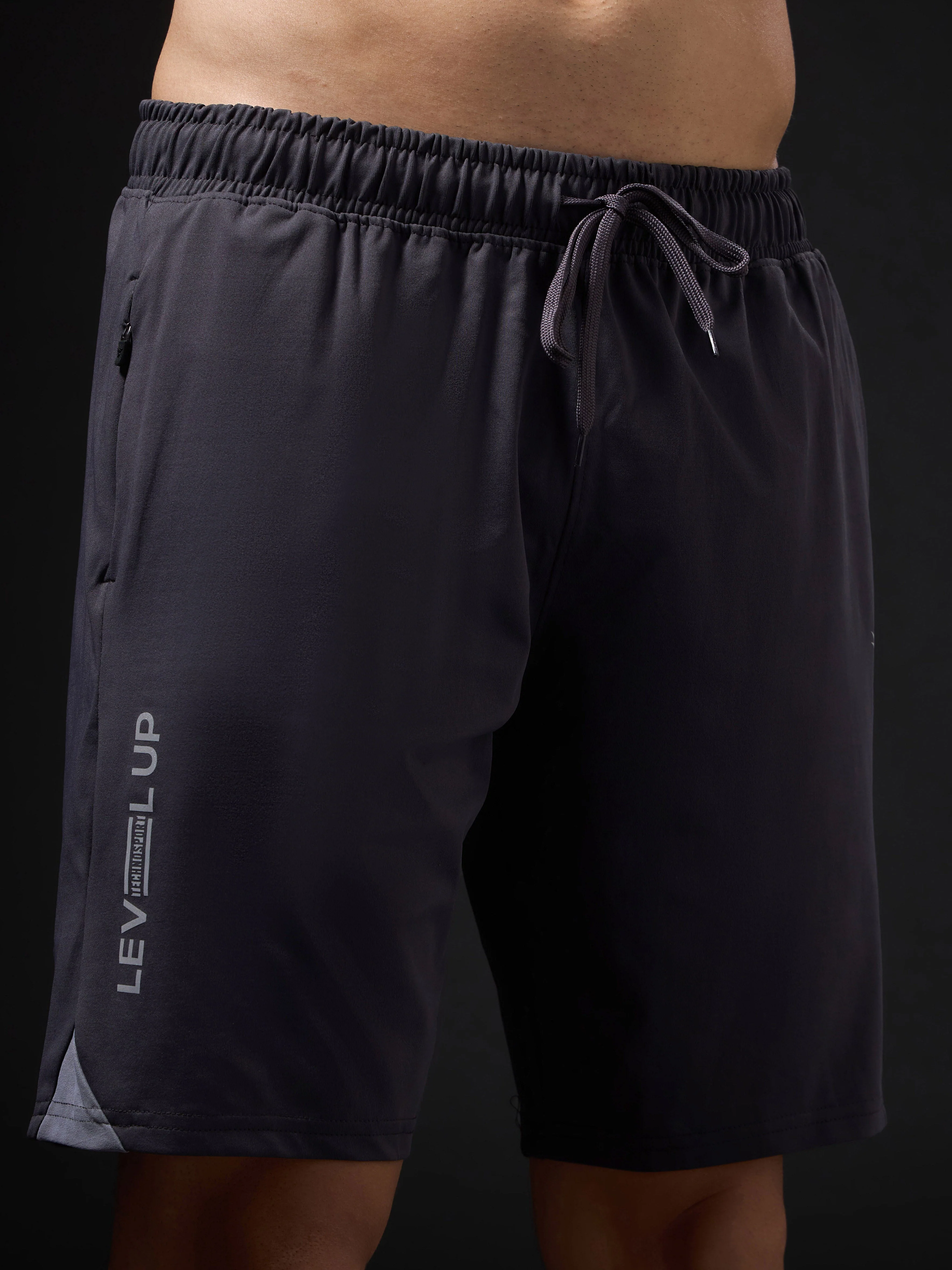 Men Solid Slim Fit Shorts with ELASTO LITE - Image 6