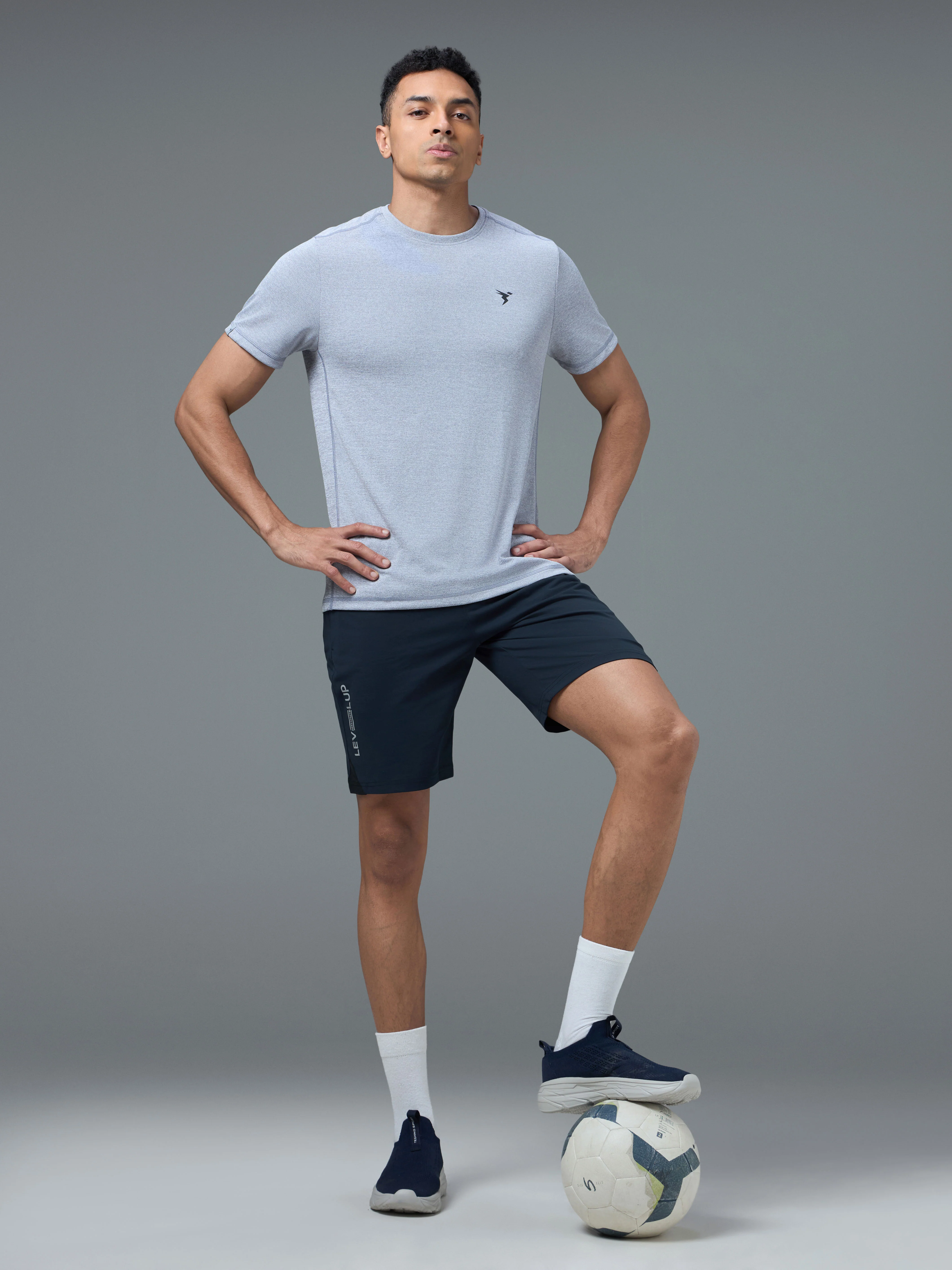 Men Solid Slim Fit Shorts with ELASTO LITE - Image 5