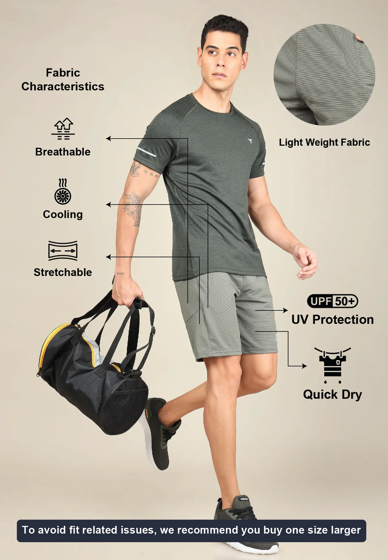 Men Solid Slim Fit Shorts with MATPIQ - Image 4