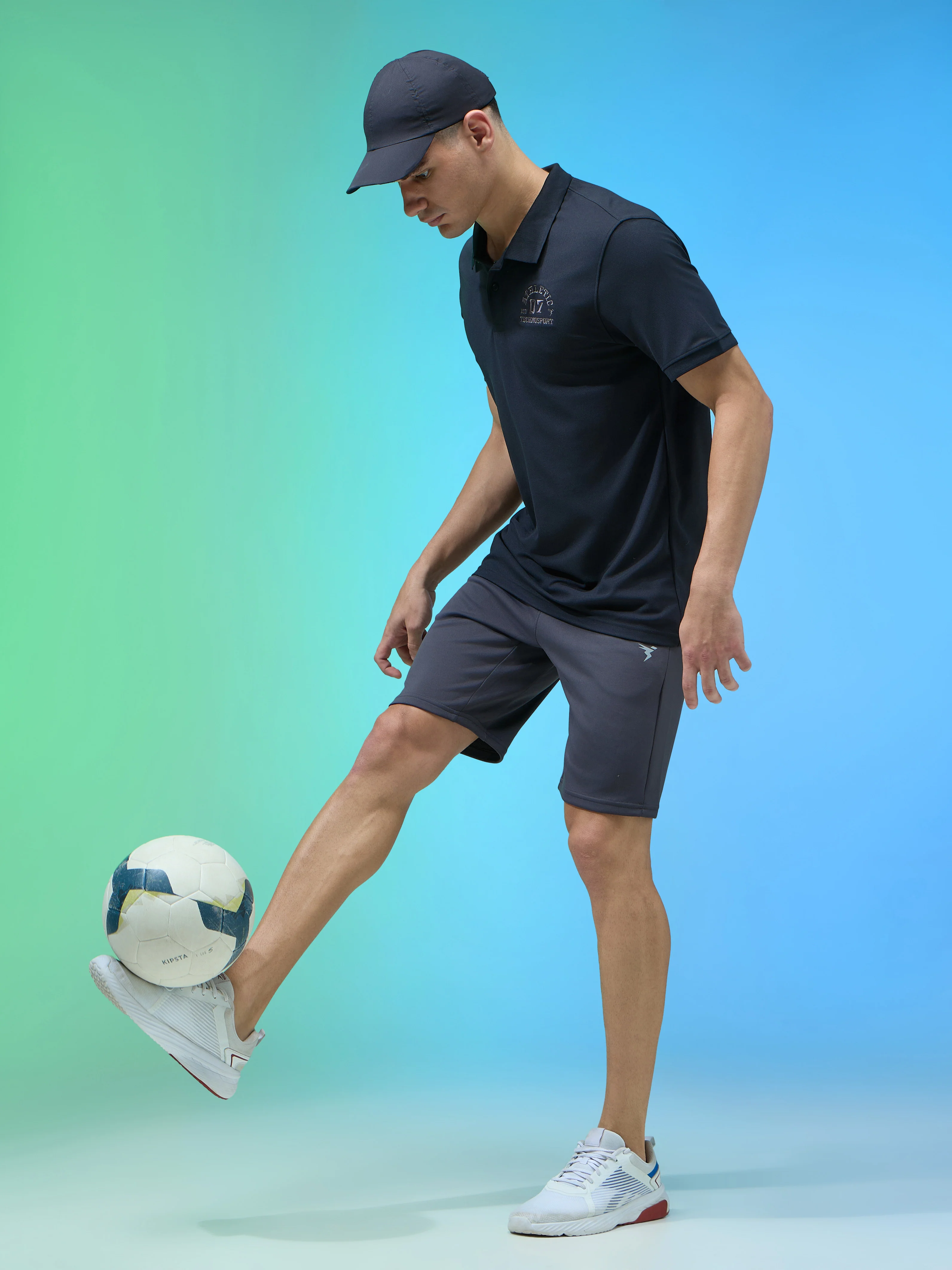 Men Solid Slim Fit Shorts with TECHNO DRY - Image 5