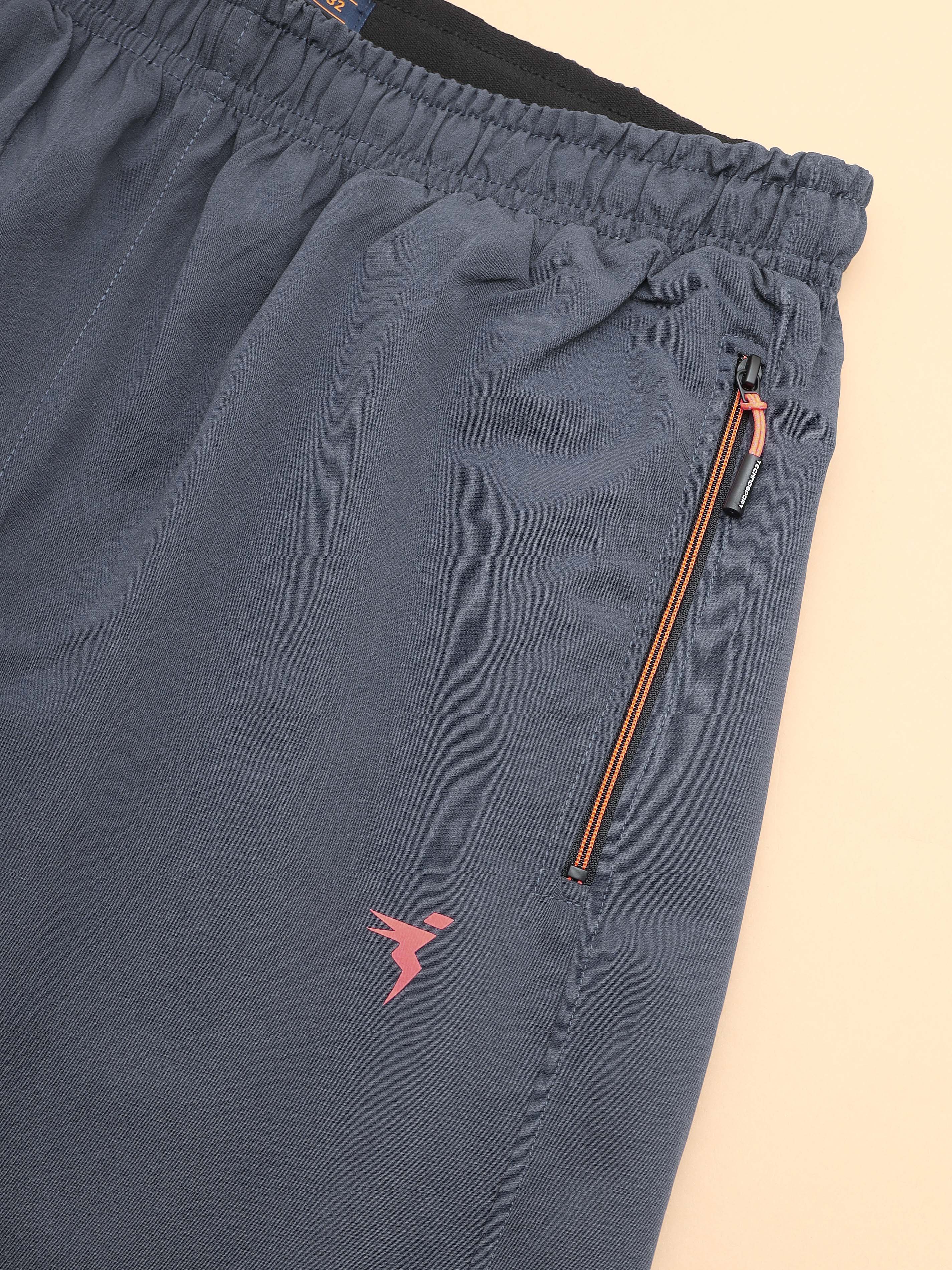 Men Solid Slim Fit Shorts with TECHNOLITE - Image 8