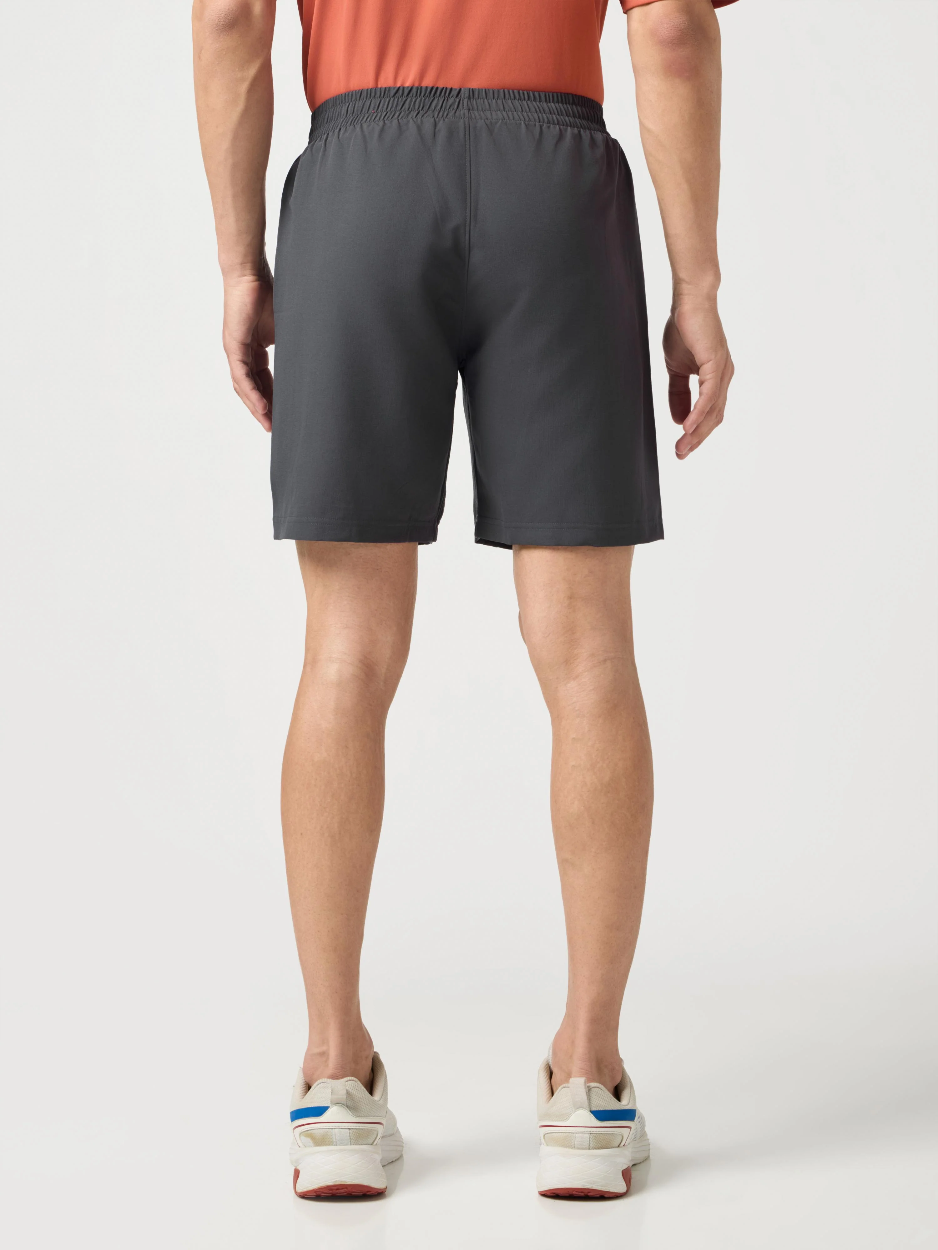Men Solid Slim Fit Shorts with TECHNOLITE - Image 3